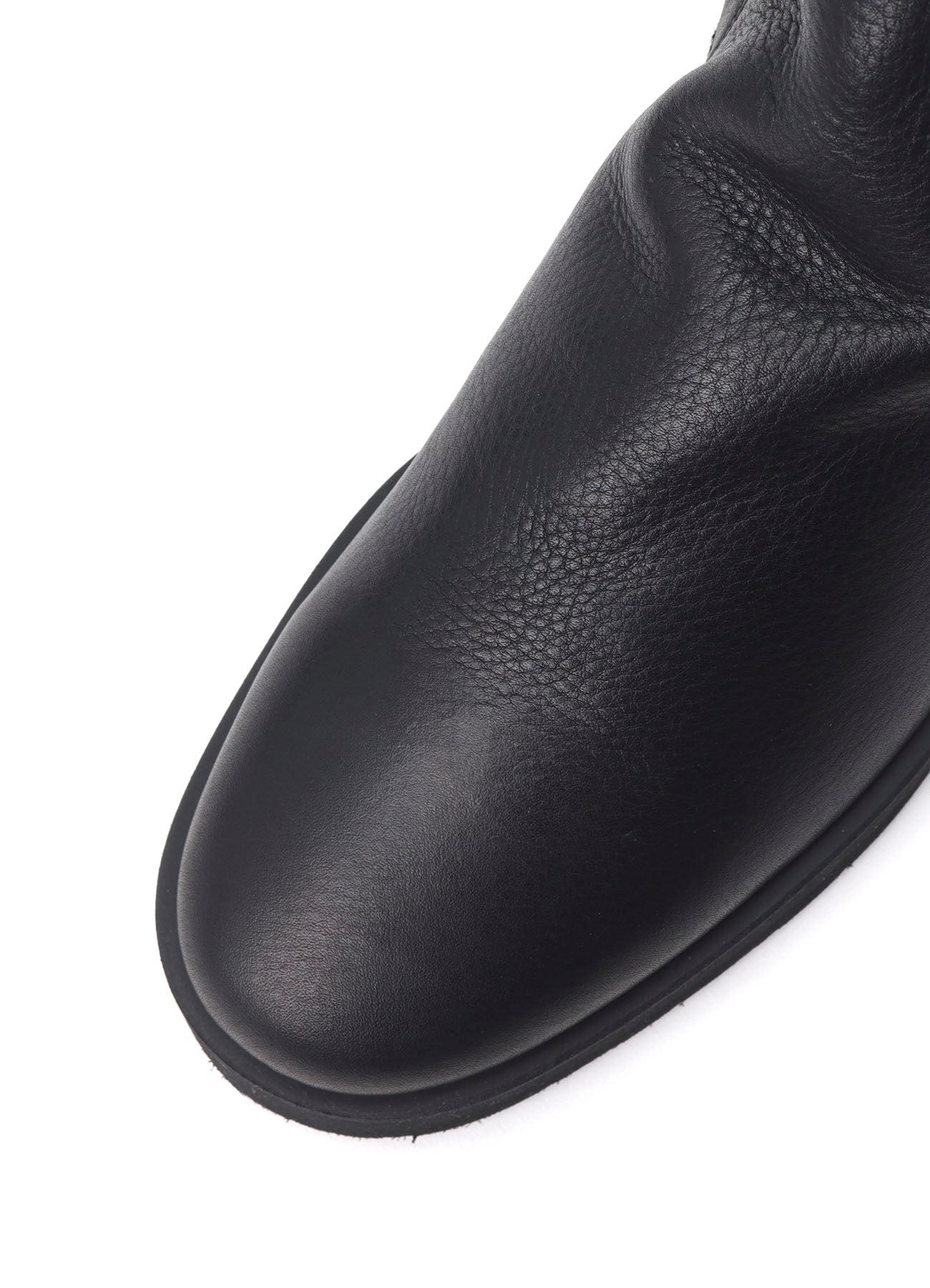 SHRINKED MELTON DOUBLE SIDE ZIP BOOTS