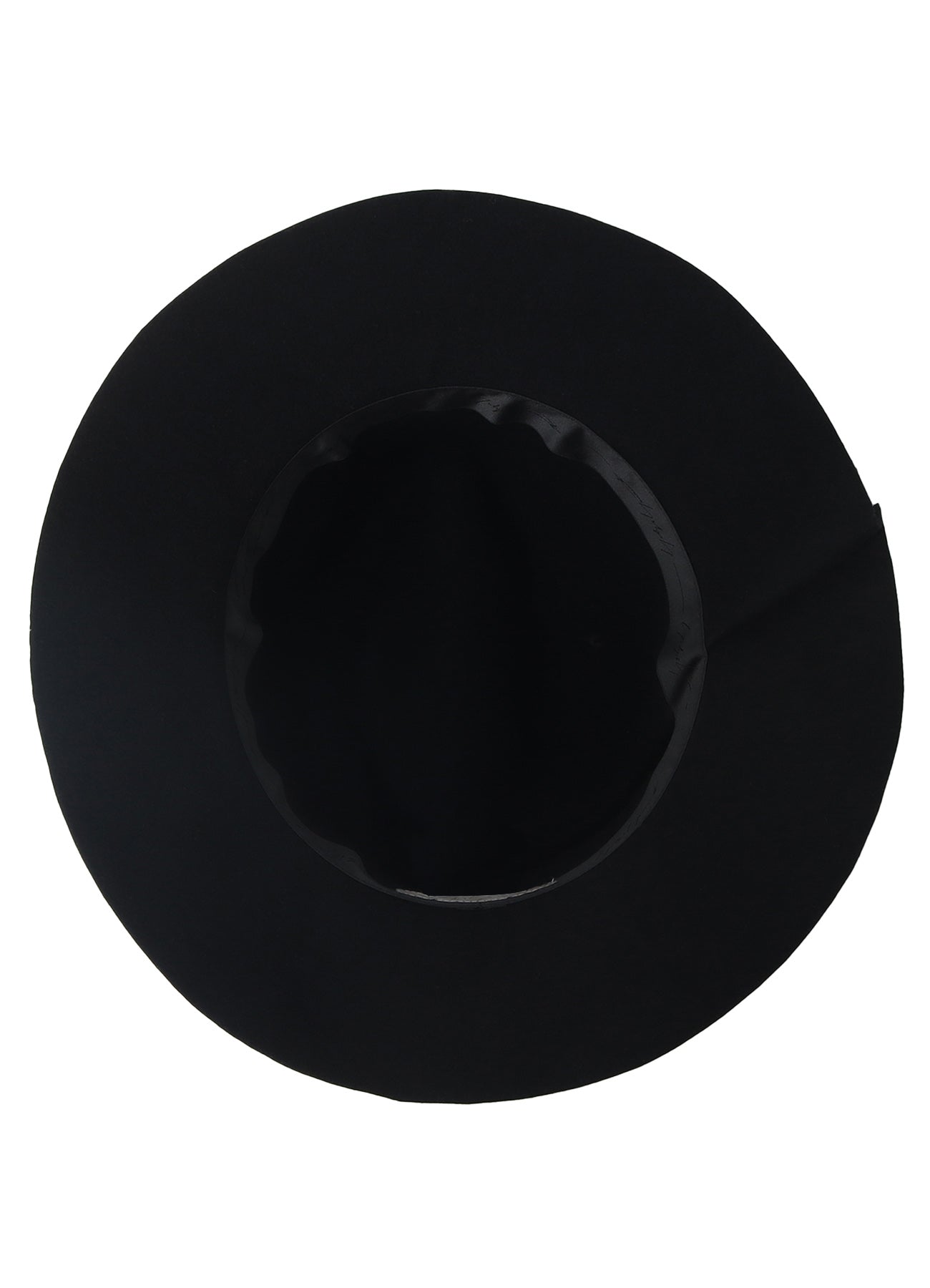 HAT MATERIAL BK TUCKED FEDORA