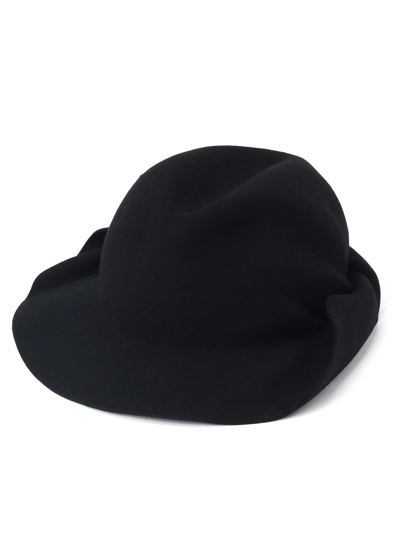 HAT MATERIAL BK DRAPED FADORA