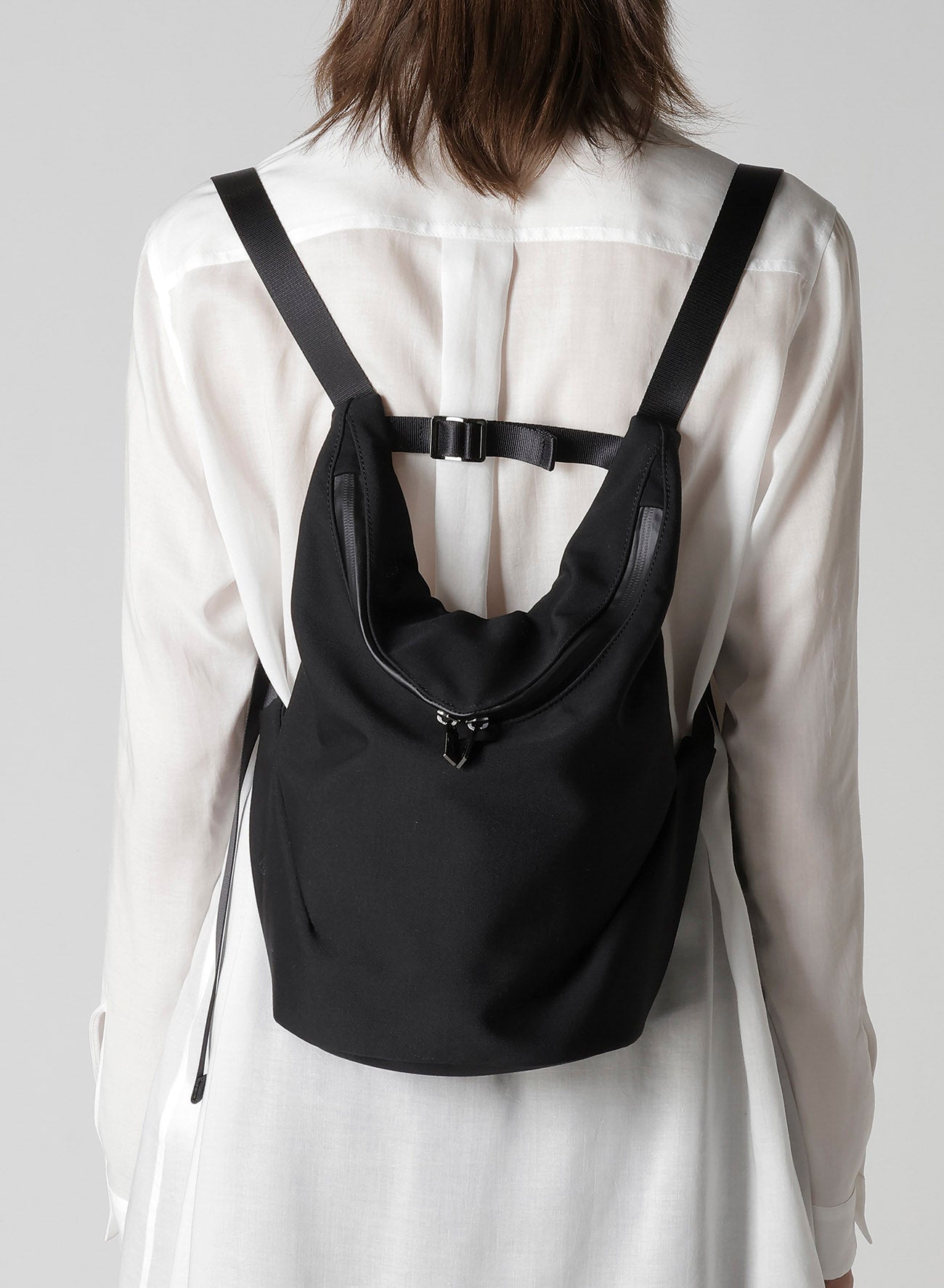 WOOL GABARDINE TAPE MINI BAGPACK