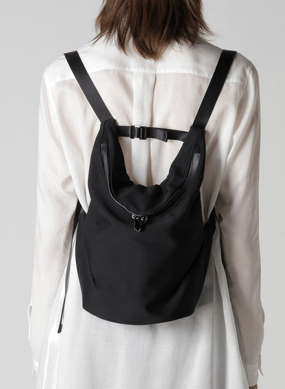 WOOL GABARDINE TAPE MINI BAGPACK