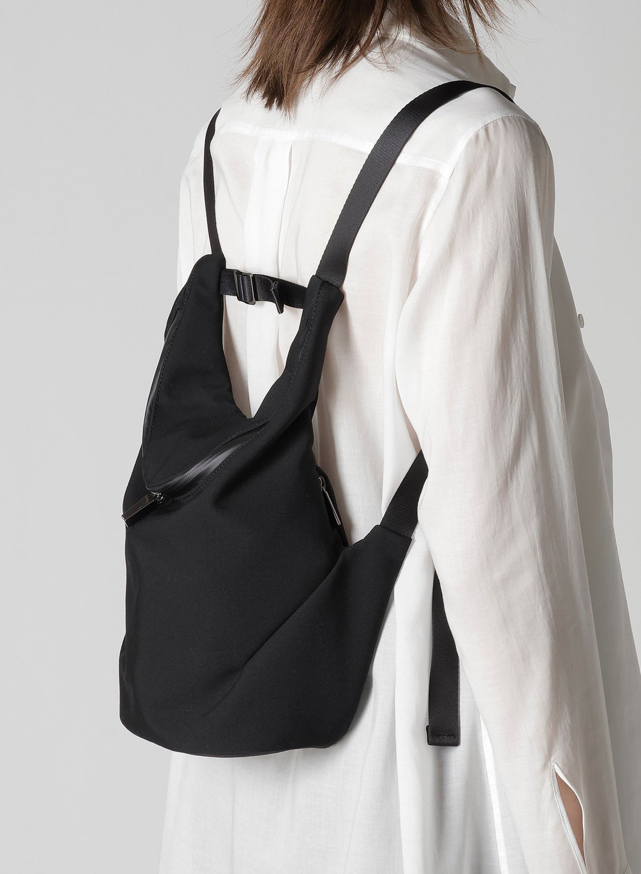 WOOL GABARDINE TAPE MINI BAGPACK