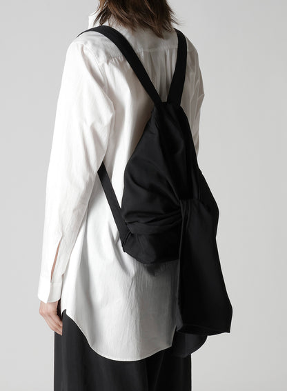 W/GABARDINE CROSS DRAPED BACKPACK