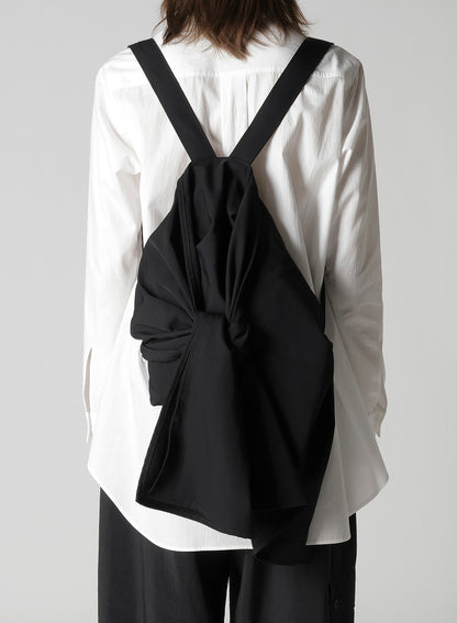 W/GABARDINE CROSS DRAPED BACKPACK