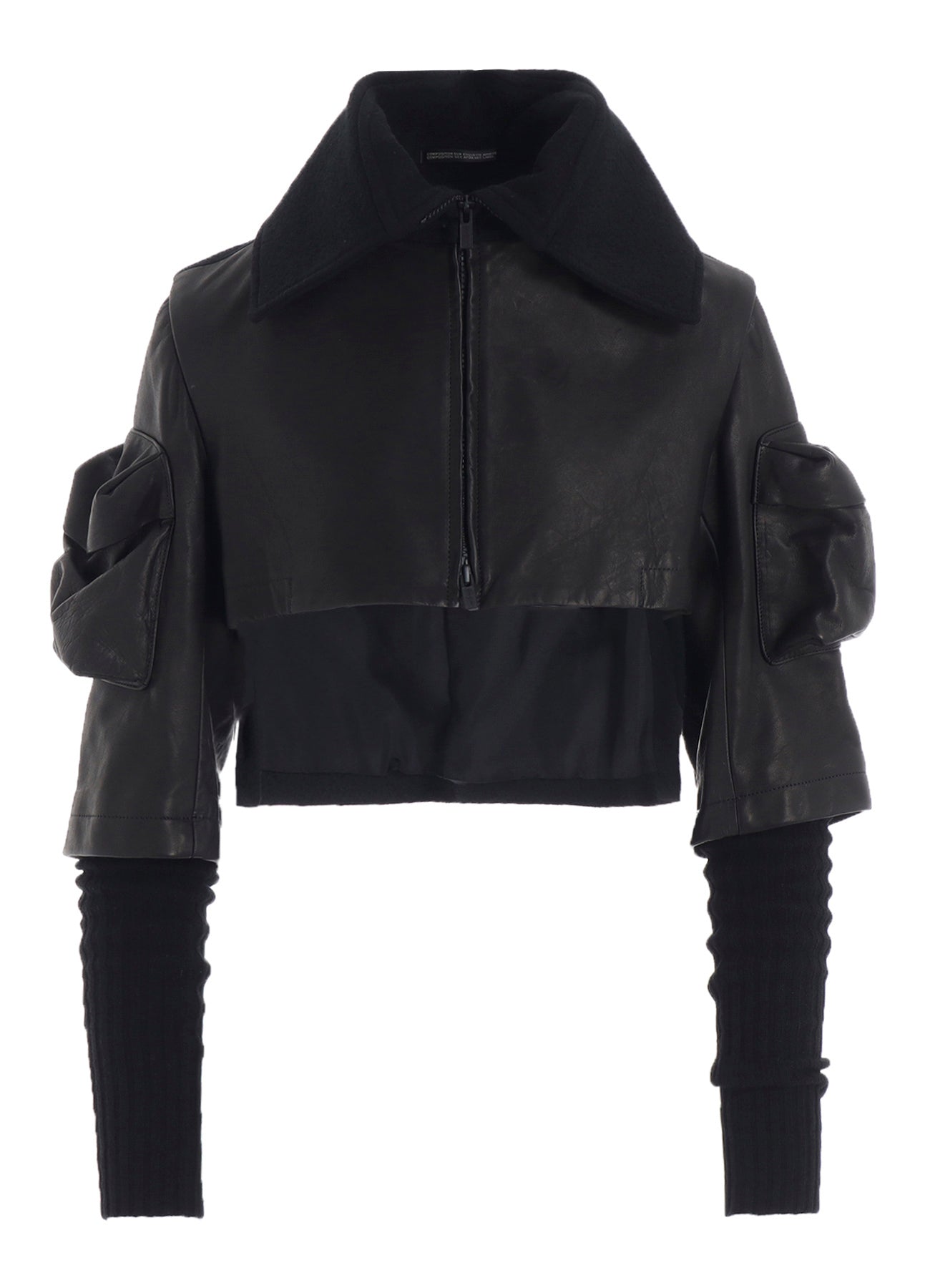 HORSE SUEDE RIBBED SLV SHORT JACKET
