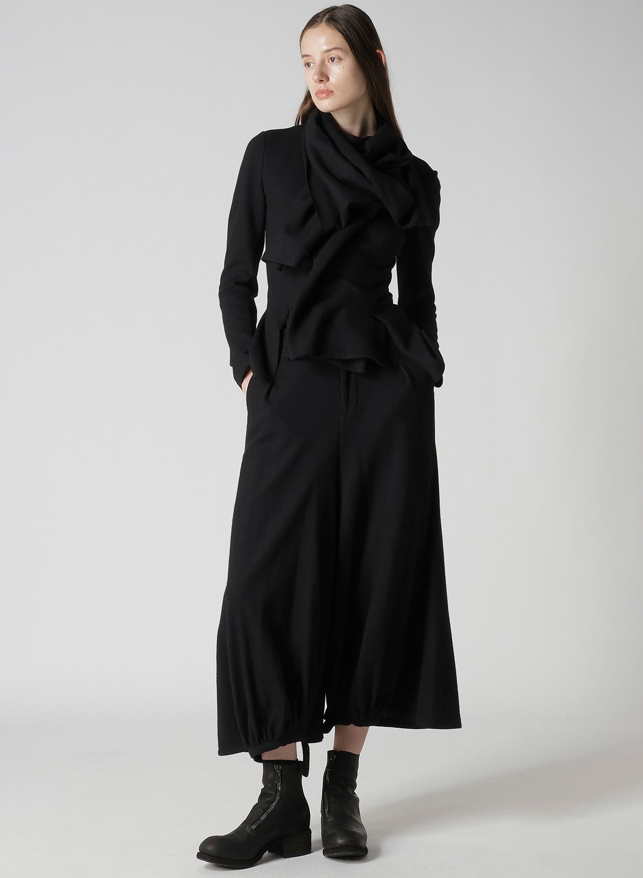 SOFT WOLLEN 1/14 STOLE DETAIL JACKET
