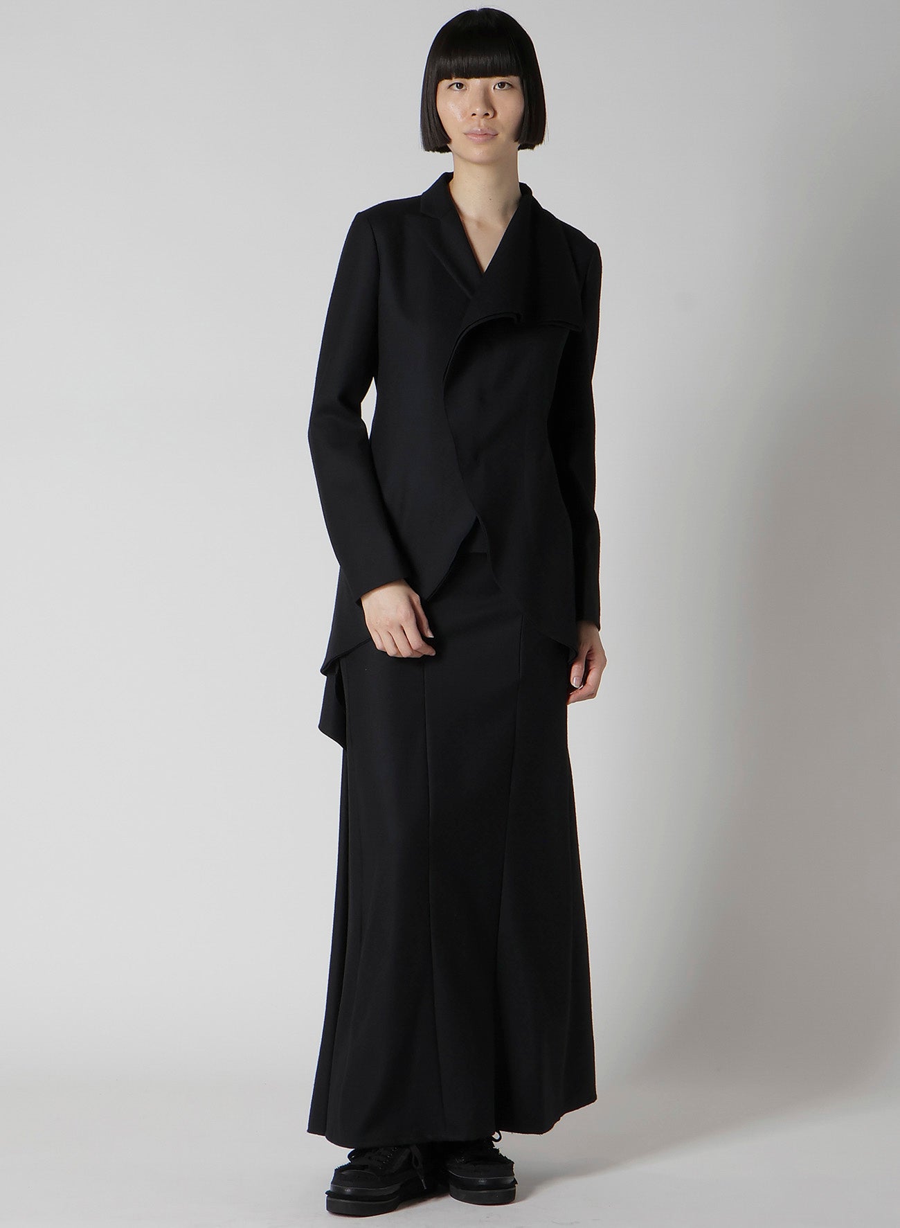 W/SAXONY ASM ROUNDED HEM JACKET