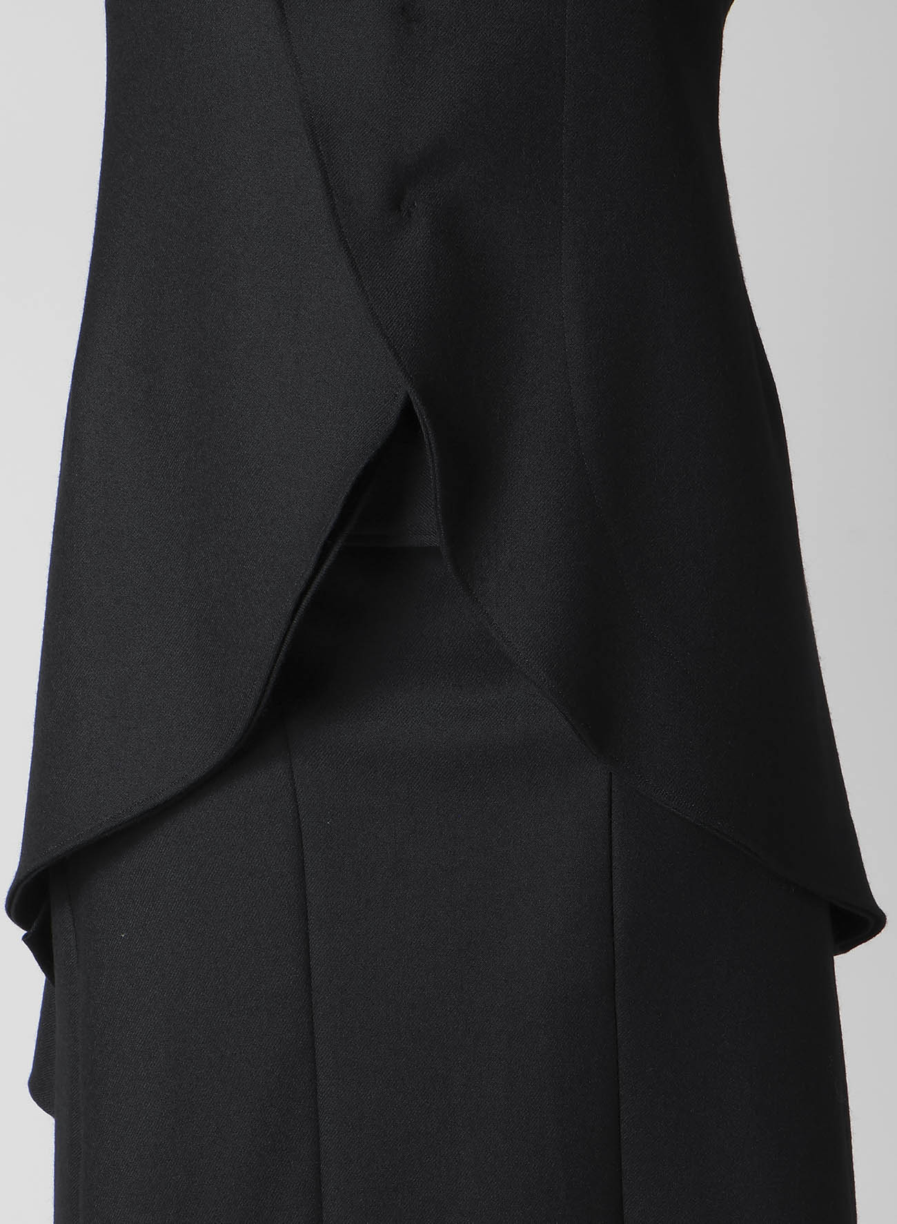 W/SAXONY ASM ROUNDED HEM JACKET