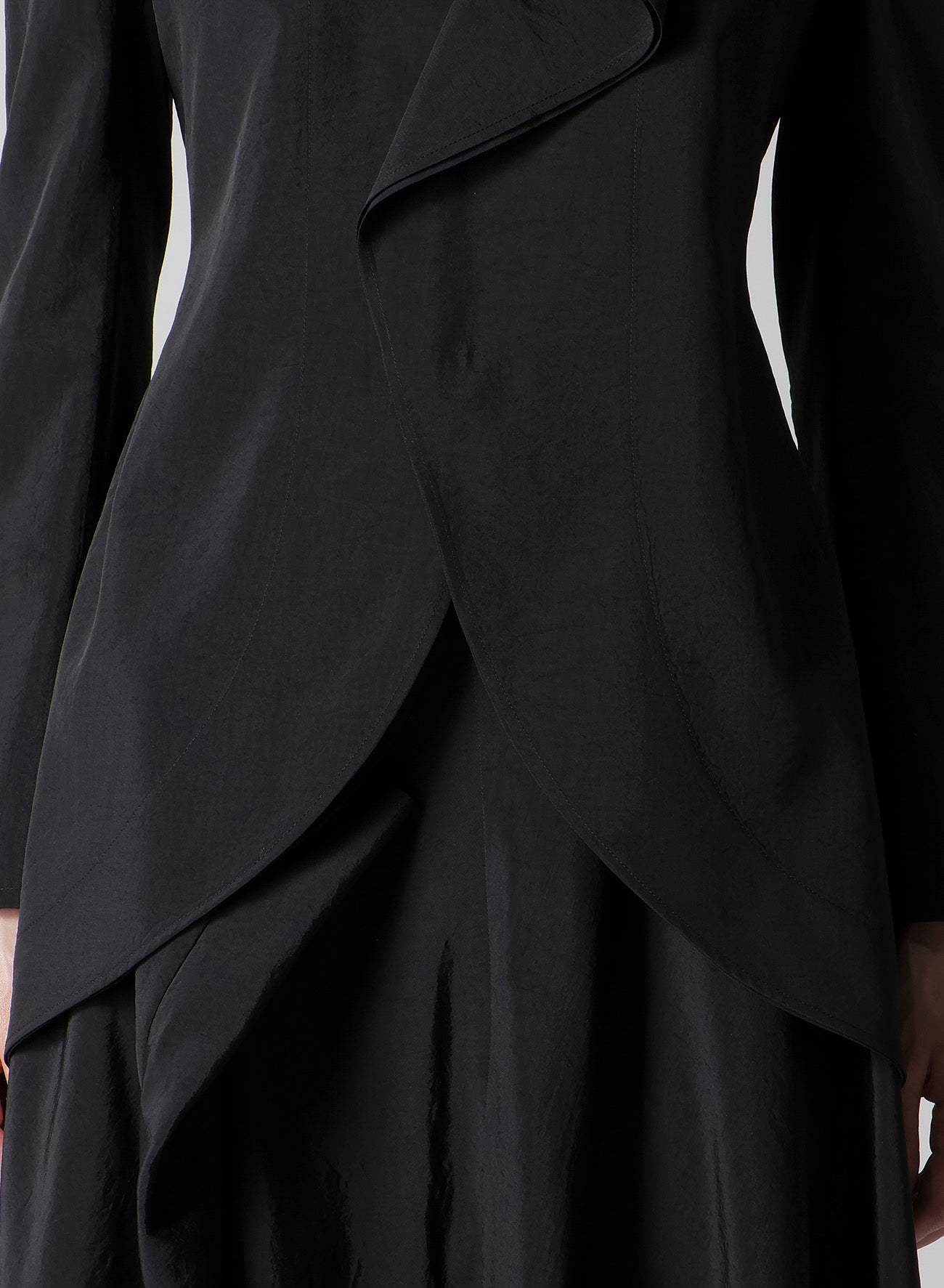 Ny/Si TAFFETA ASM ROUNDED HEM JACKET