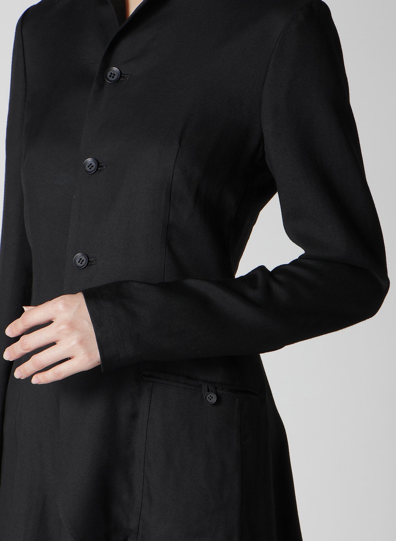 VISCOSE TWILL R LONG STAND C JACKET