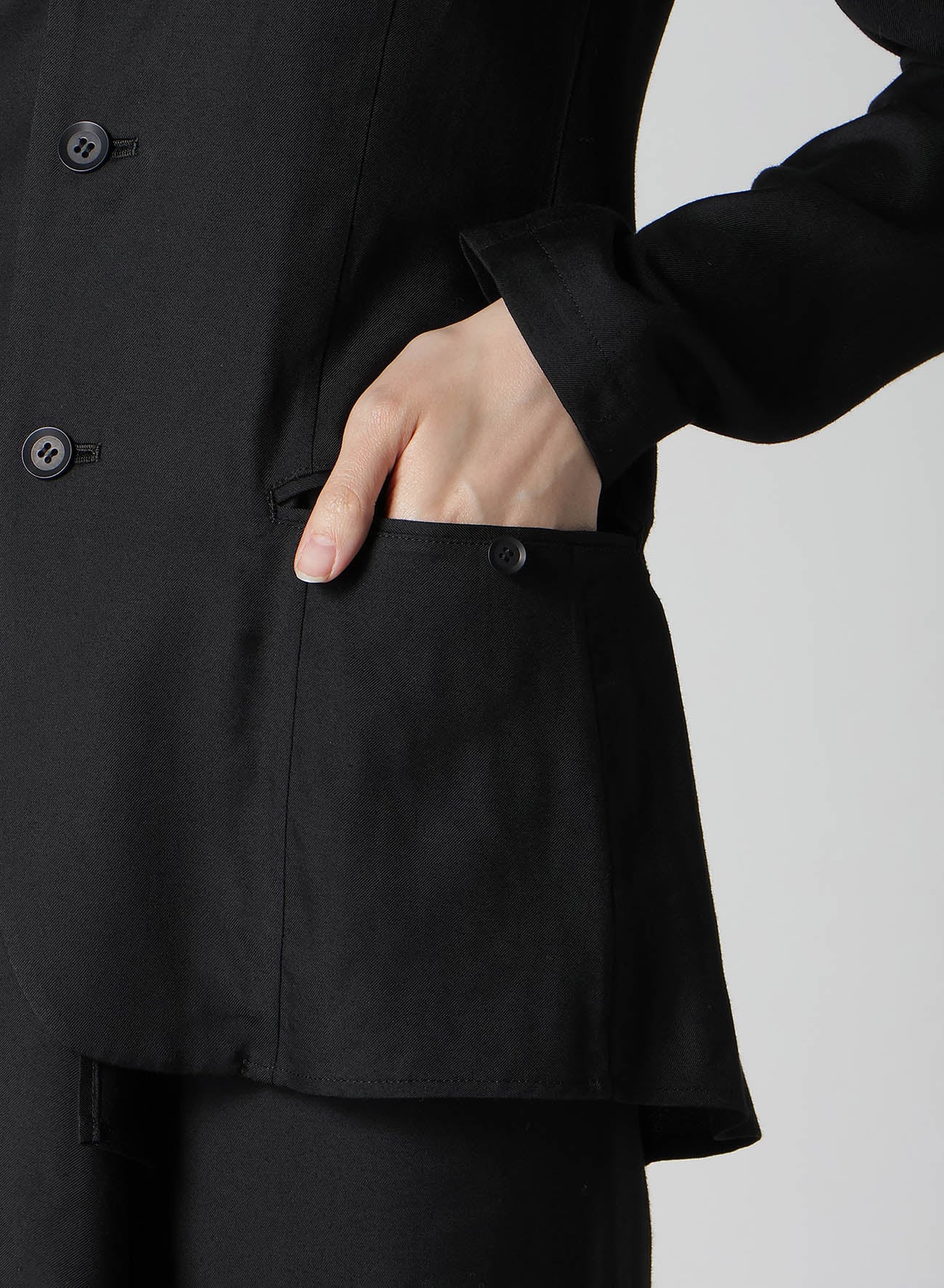 VISCOSE TWILL R LONG STAND C JACKET