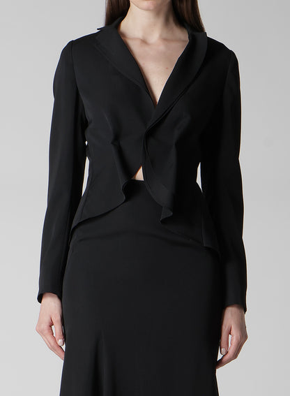 GABARDINE TUCK D SHORT JACKET