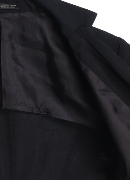 GABARDINE TUCK D SHORT JACKET