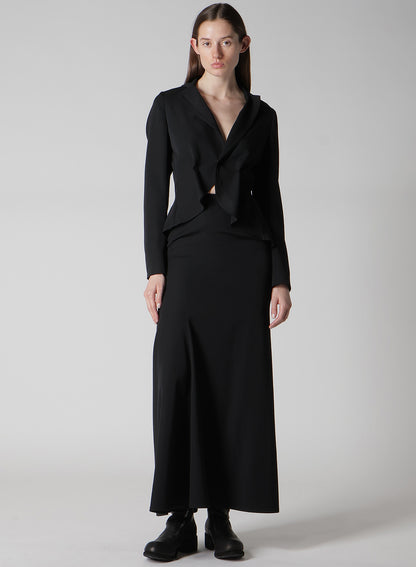 GABARDINE TUCK D SHORT JACKET