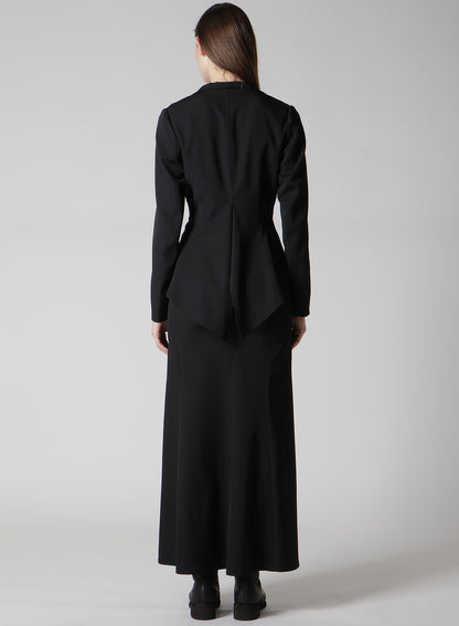 GABARDINE TUCK D SHORT JACKET