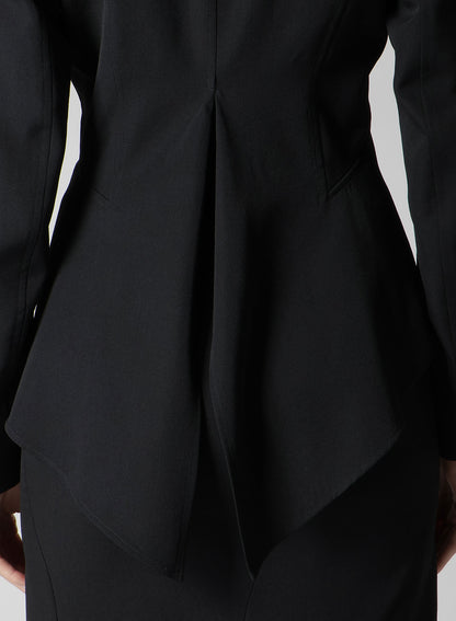 GABARDINE TUCK D SHORT JACKET