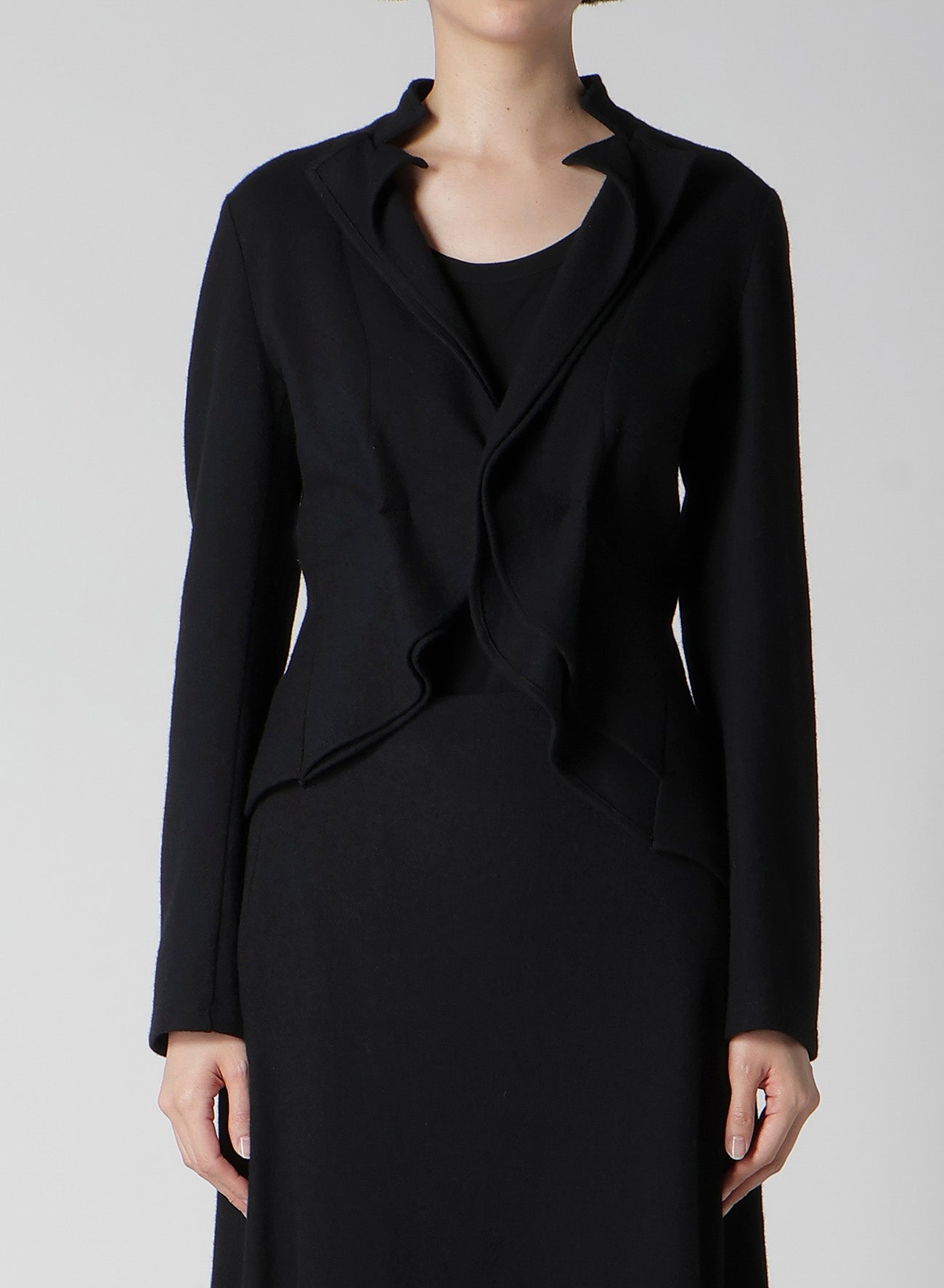SOFT WOLLEN 1/14 TUCK D SHORT JACKET