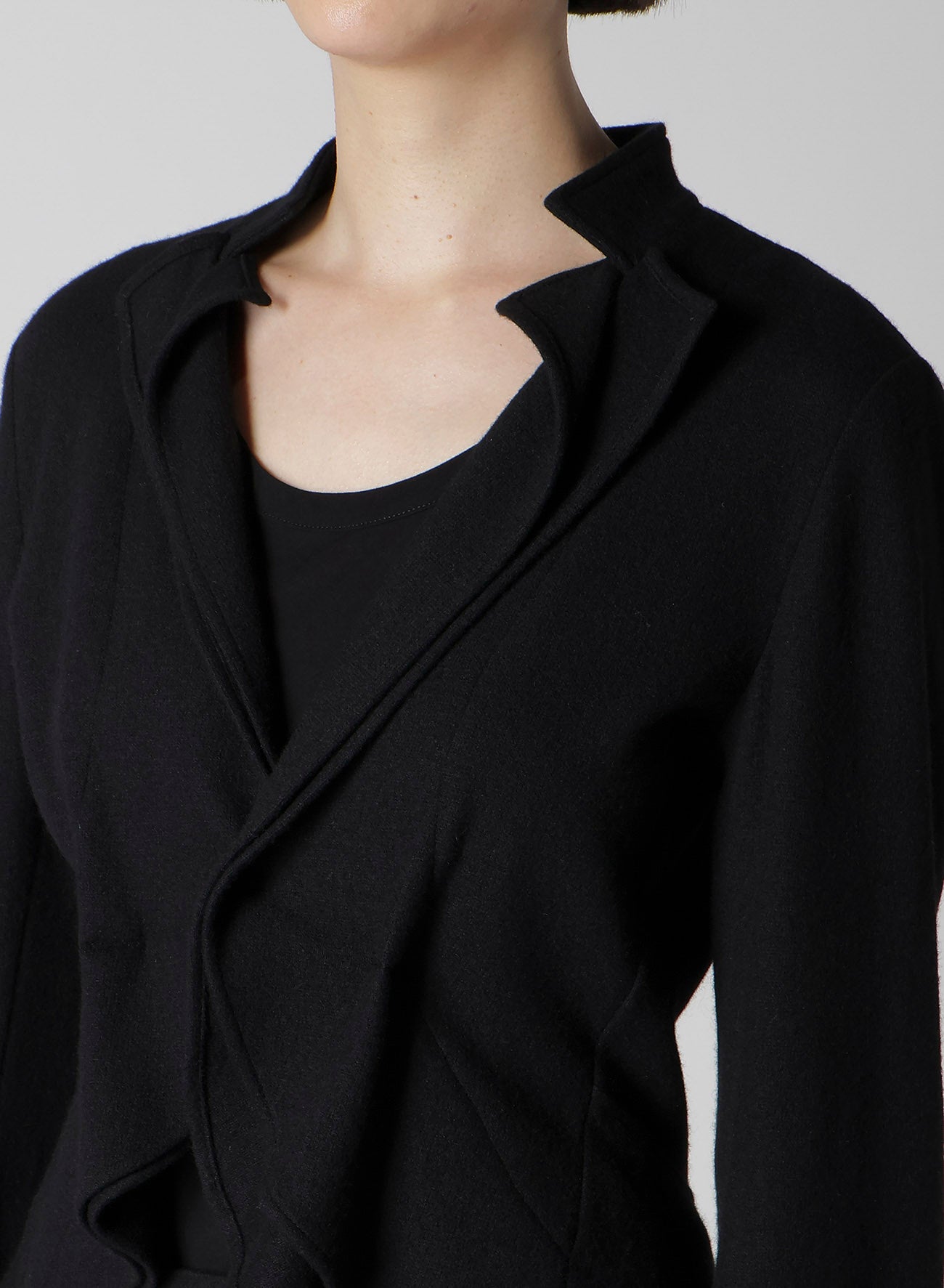 SOFT WOLLEN 1/14 TUCK D SHORT JACKET