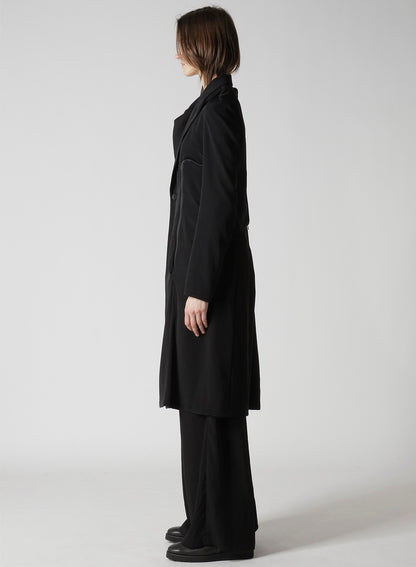TA/PE CREPE DE CHINE ZIP DETAIL JACKET