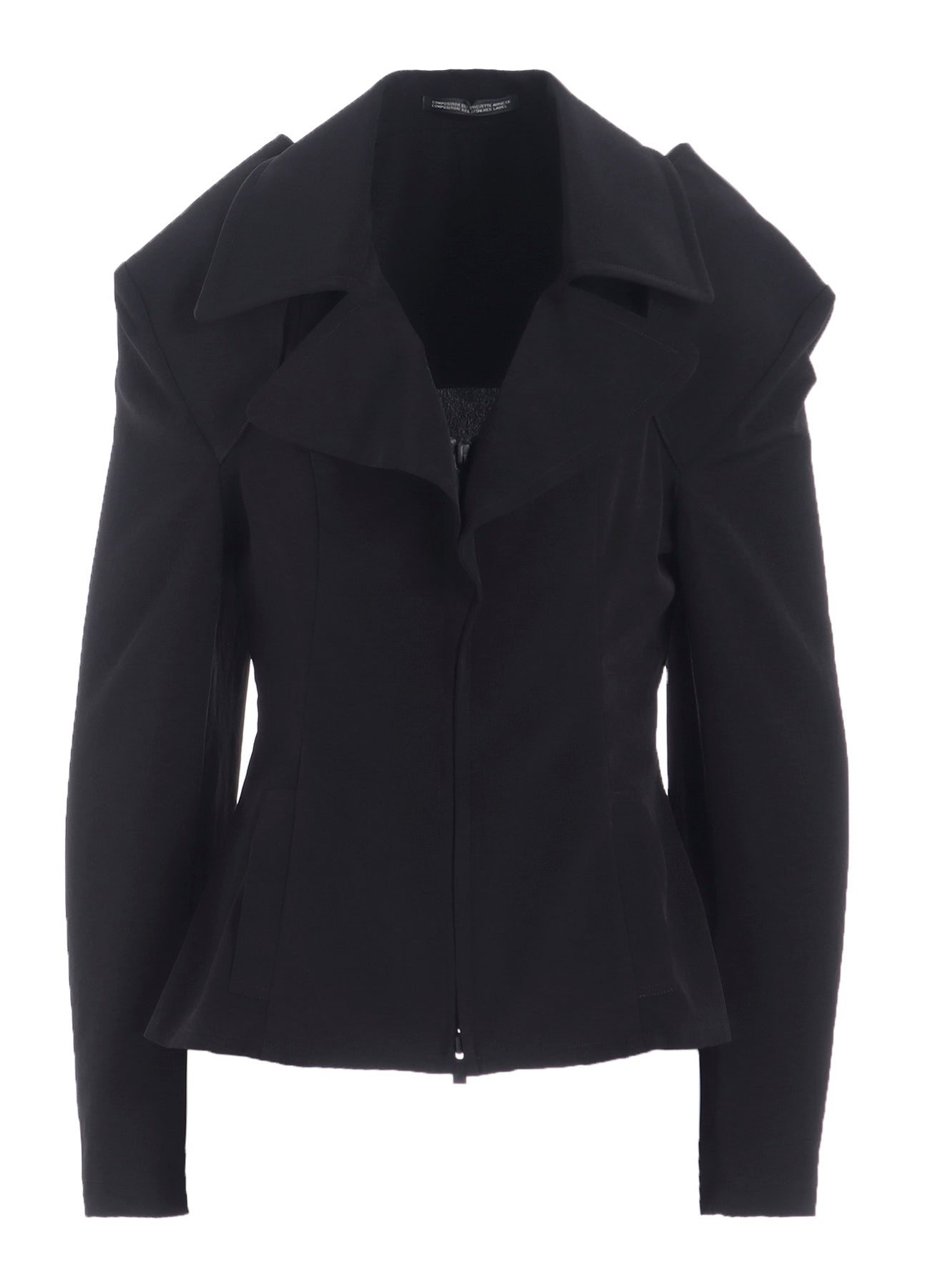 TA/PE CREPE DE CHINE O SHOULDER JACKET