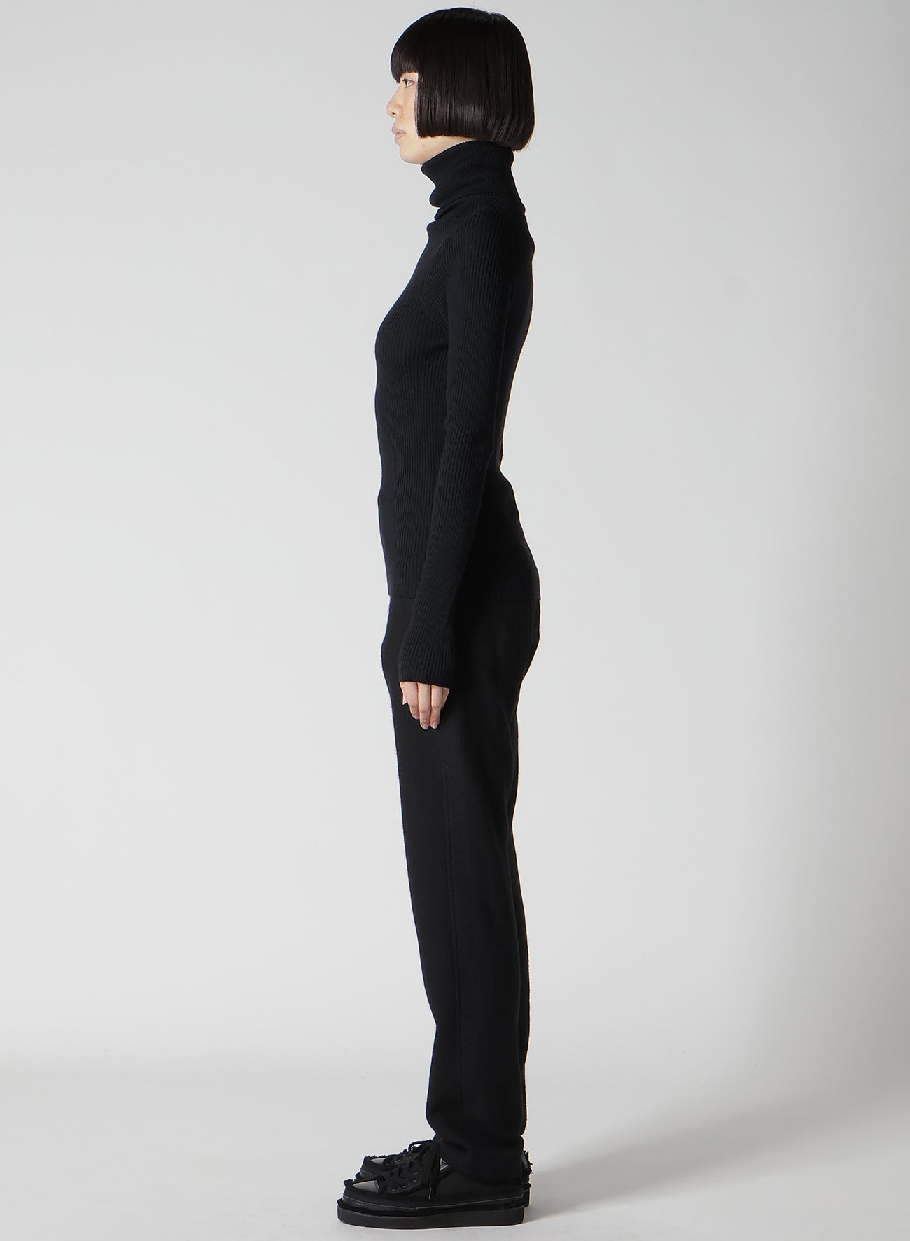 RIB COLOR COMBI HIGH NECK PO
