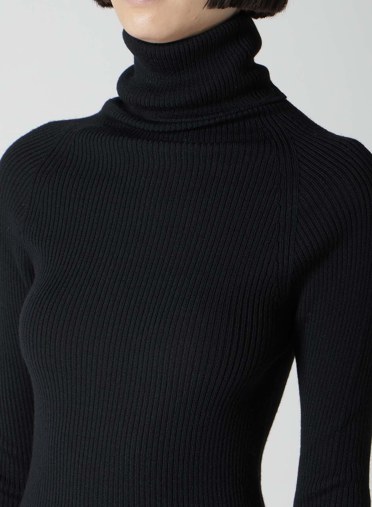 RIB COLOR COMBI HIGH NECK PO