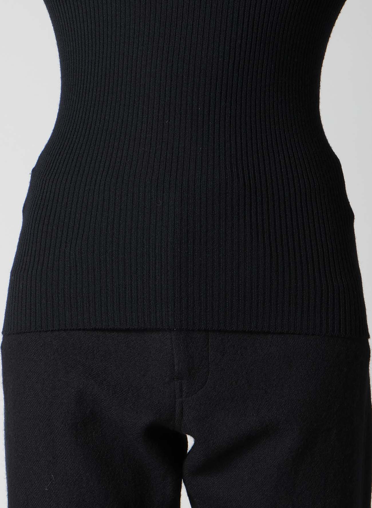 RIB COLOR COMBI HIGH NECK PO