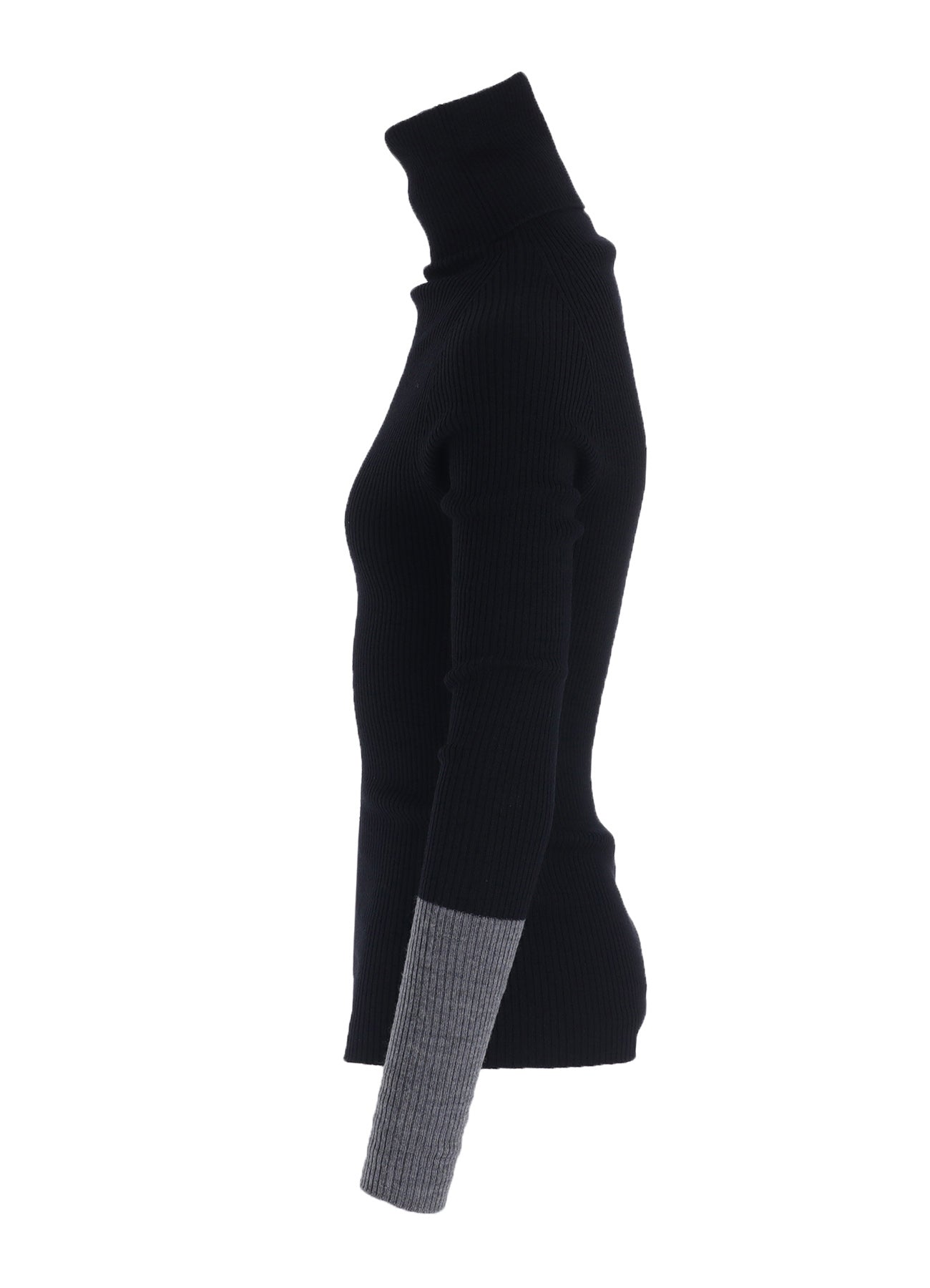 RIB COLOR COMBI HIGH NECK PO