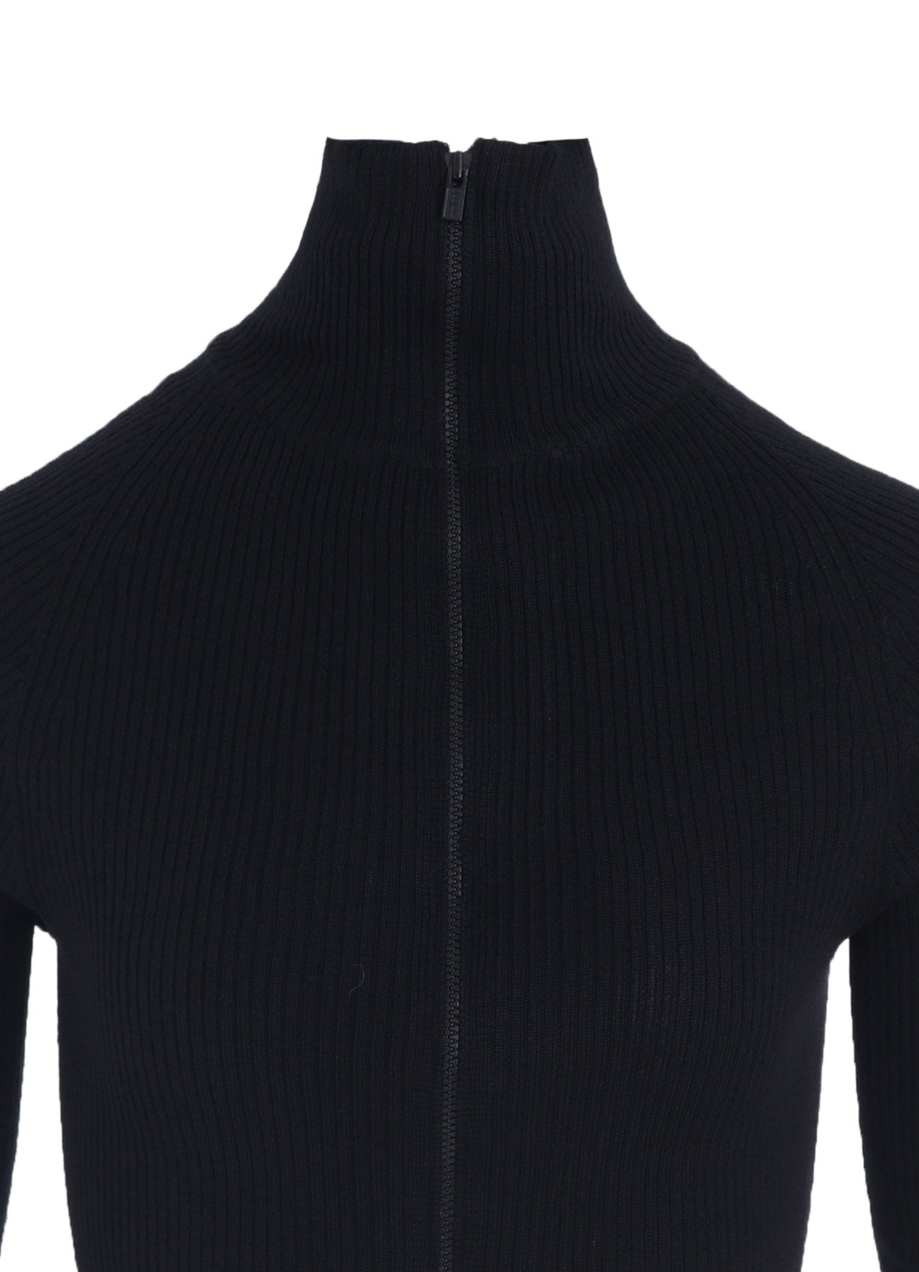 RIB COLOR COMBI HIGH NECK ZIP CD