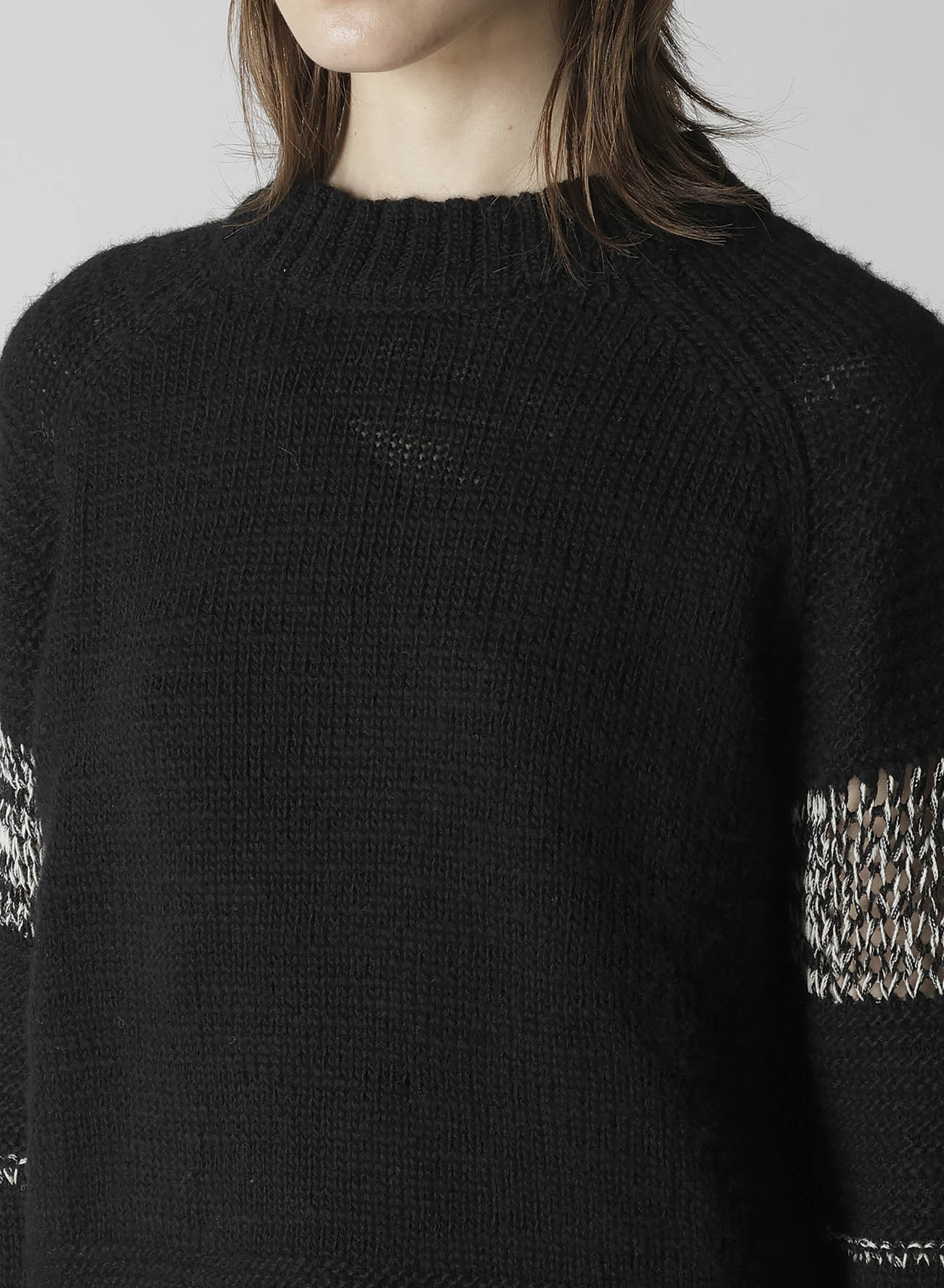 PLAIN STITCH COLOR COMBI ROUND NECK PO