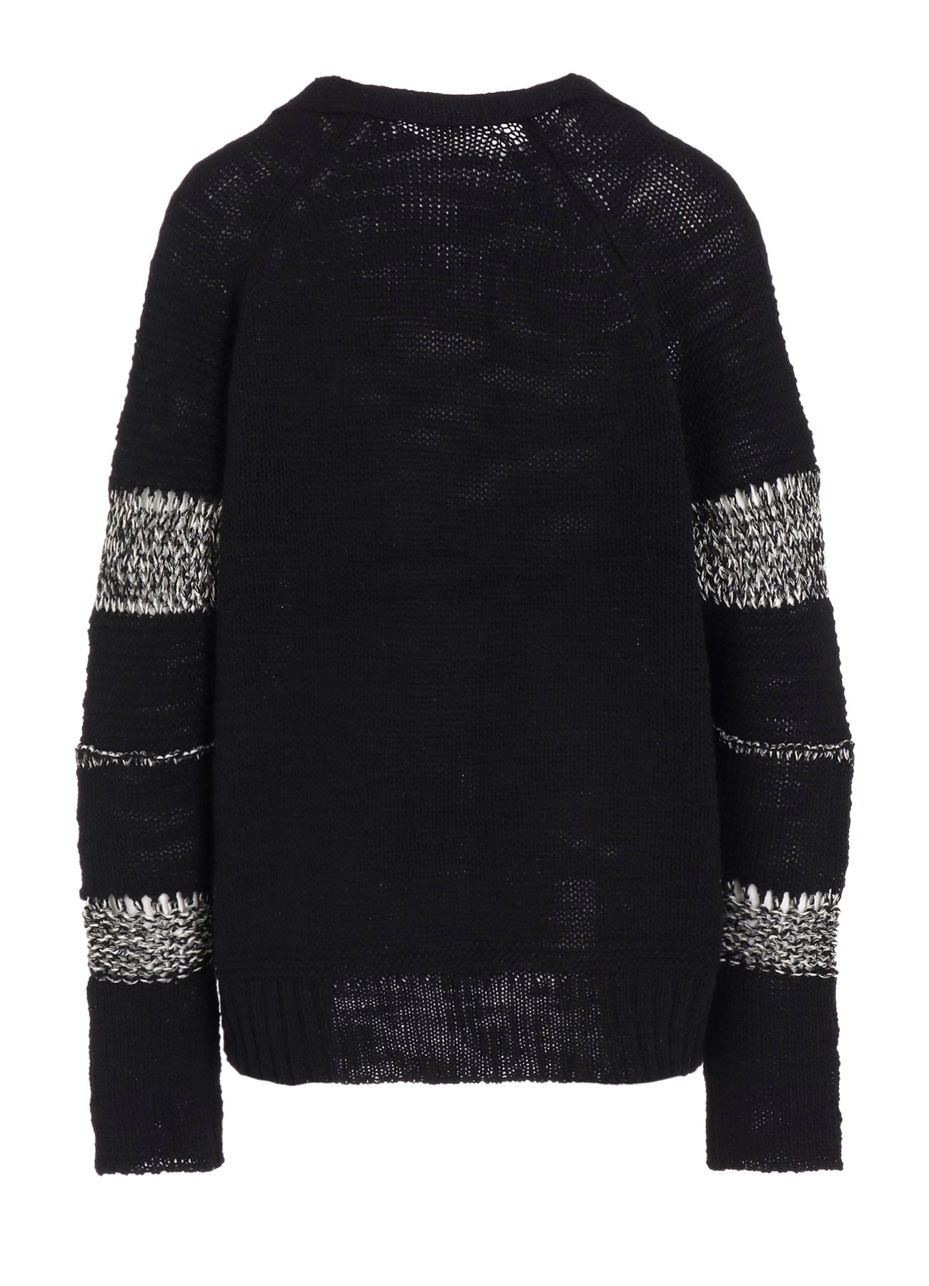 PLAIN STITCH COLOR COMBI V NECK CARDIGAN