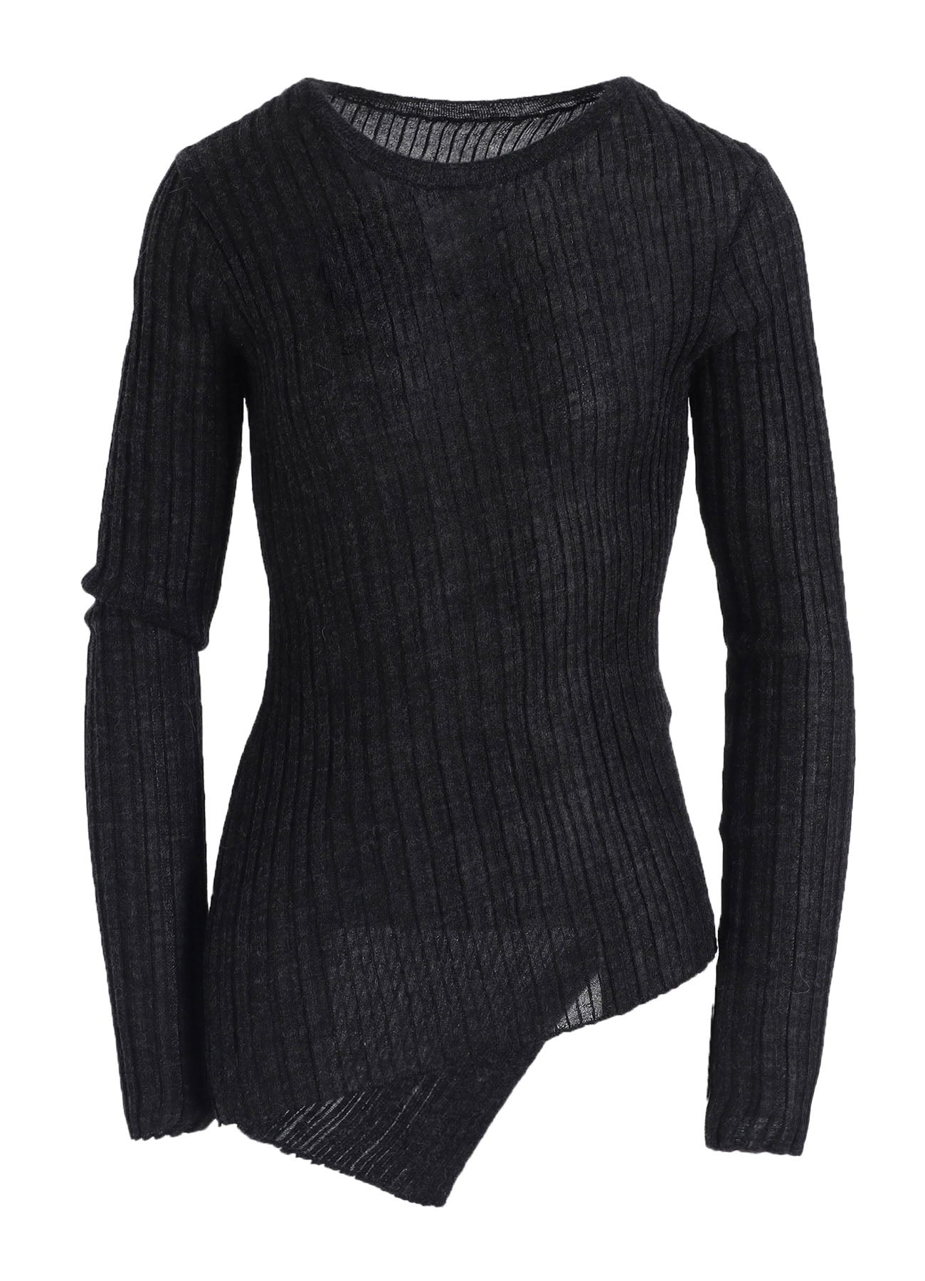 RIB DIAGONAL ROUND NECK PO