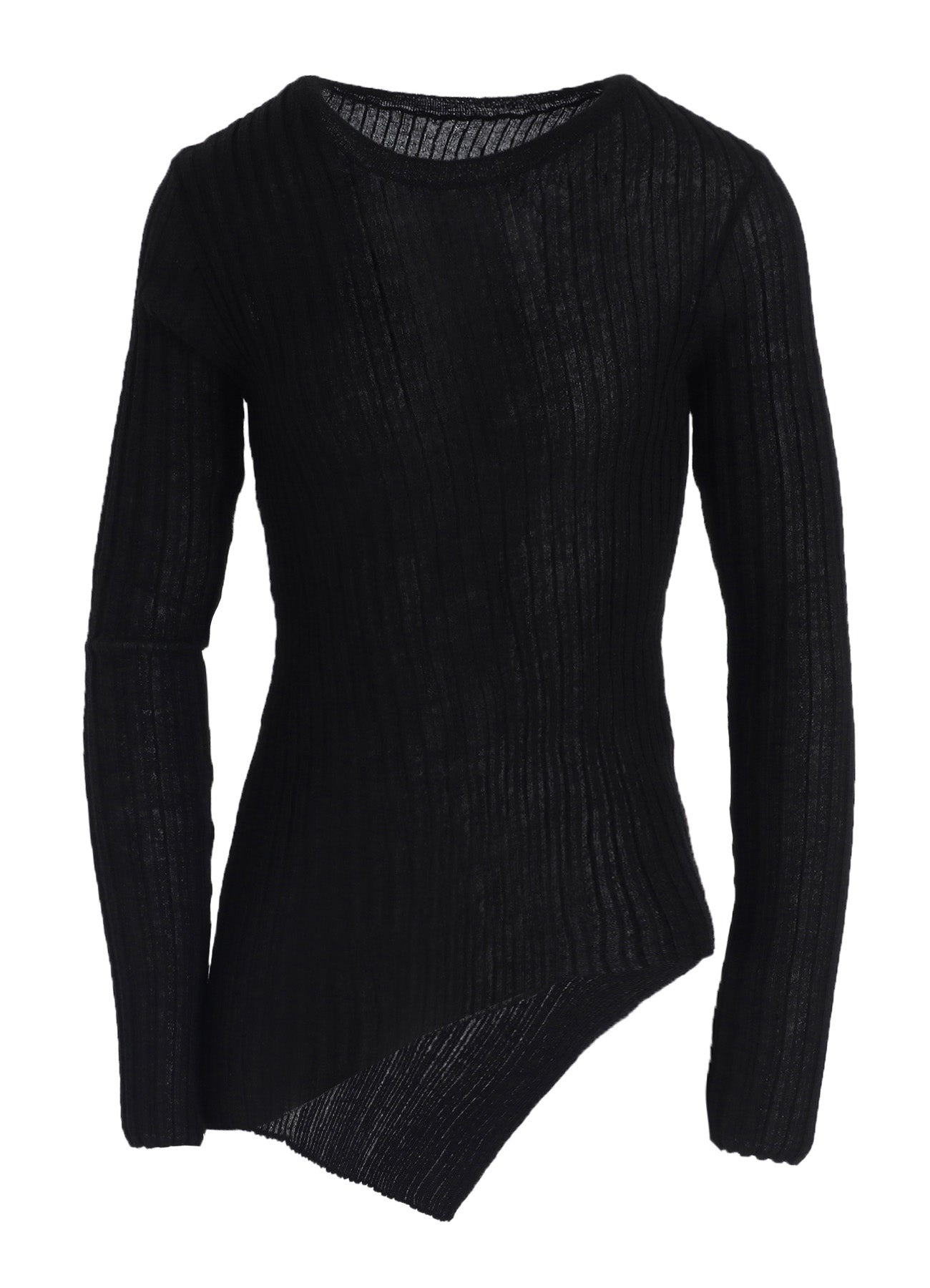 RIB DIAGONAL ROUND NECK PO