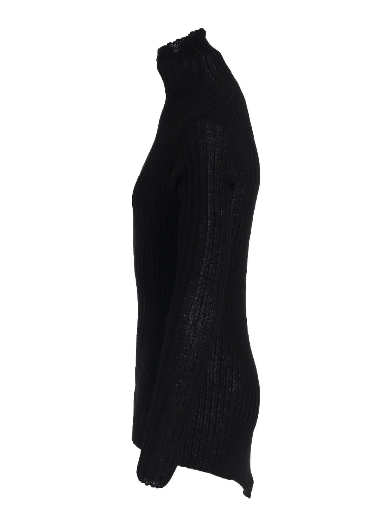 RIB DIAGONAL ZIP CARDIGAN