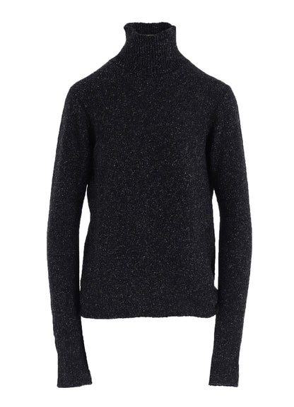 PLAIN STITCH OBLIQUE HIGH NECK PO