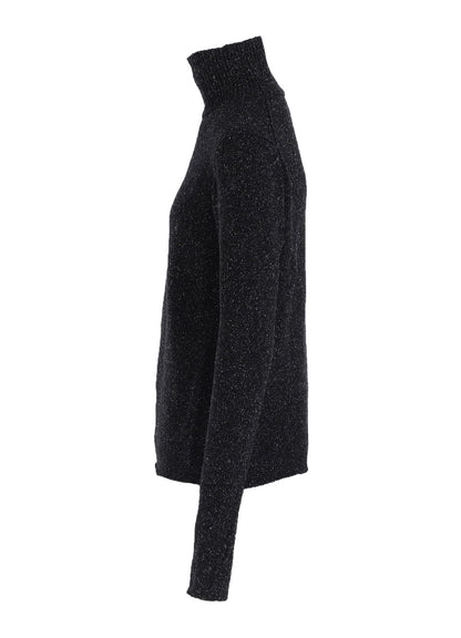 PLAIN STITCH OBLIQUE HIGH NECK PO