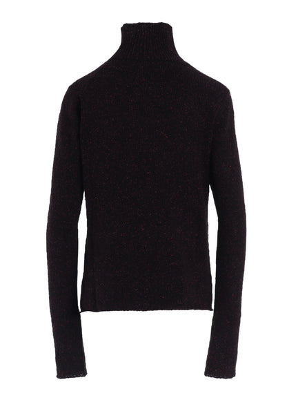 PLAIN STITCH OBLIQUE HIGH NECK PO