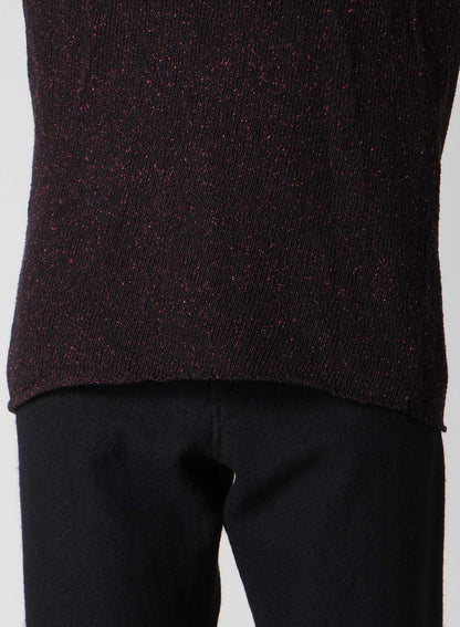 PLAIN STITCH OBLIQUE HIGH NECK PO