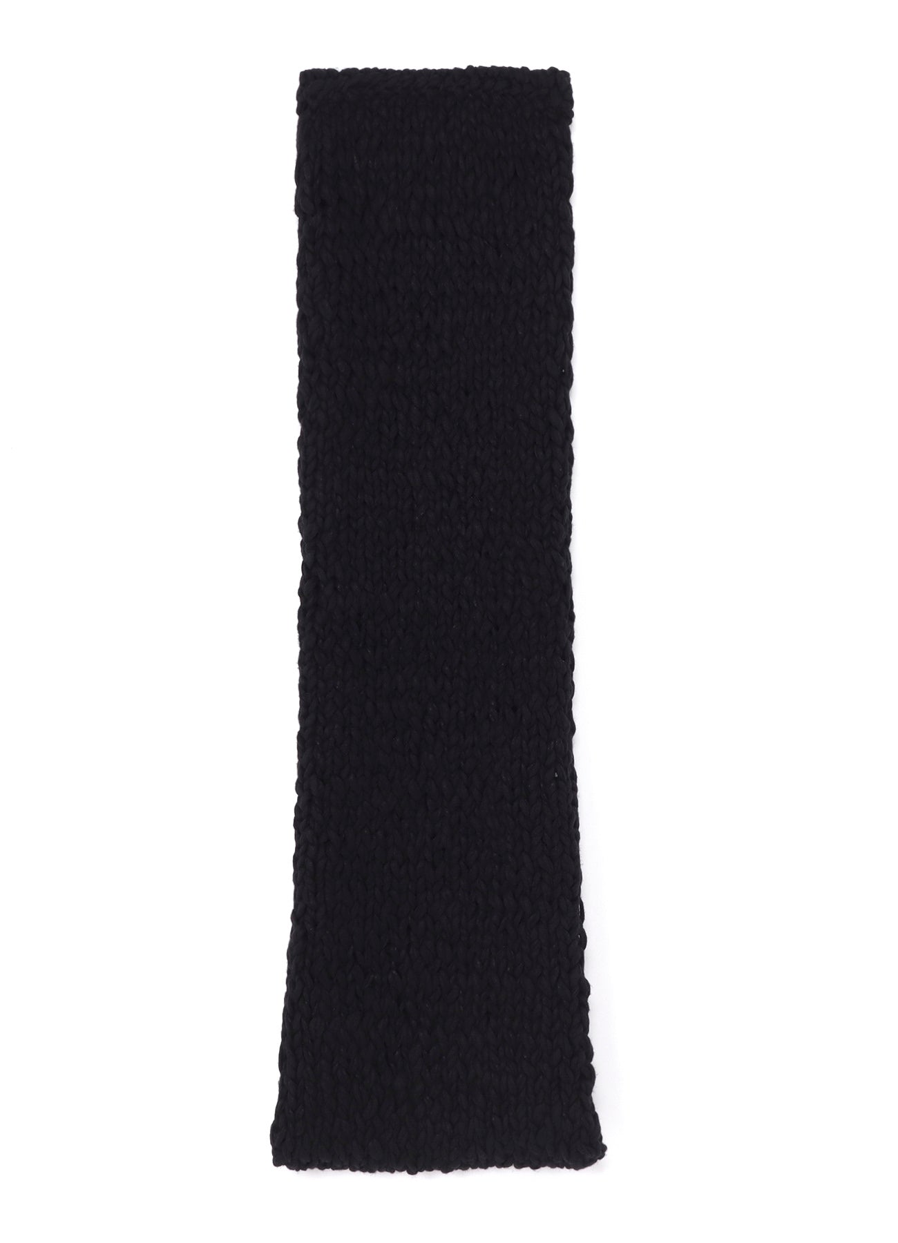 HAND-WOVEN SLABS/W KNIT SNOOD