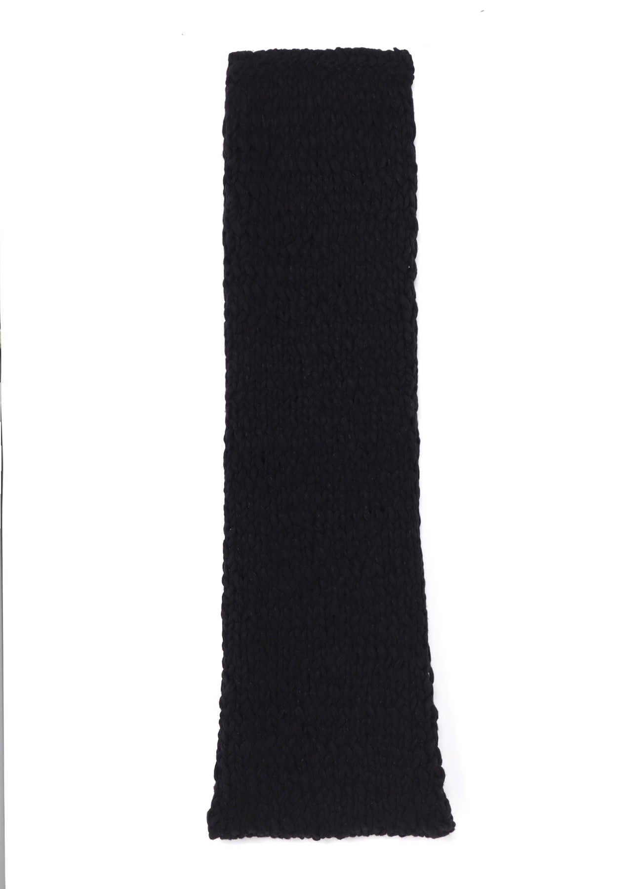 HAND-WOVEN SLABS/W KNIT SNOOD