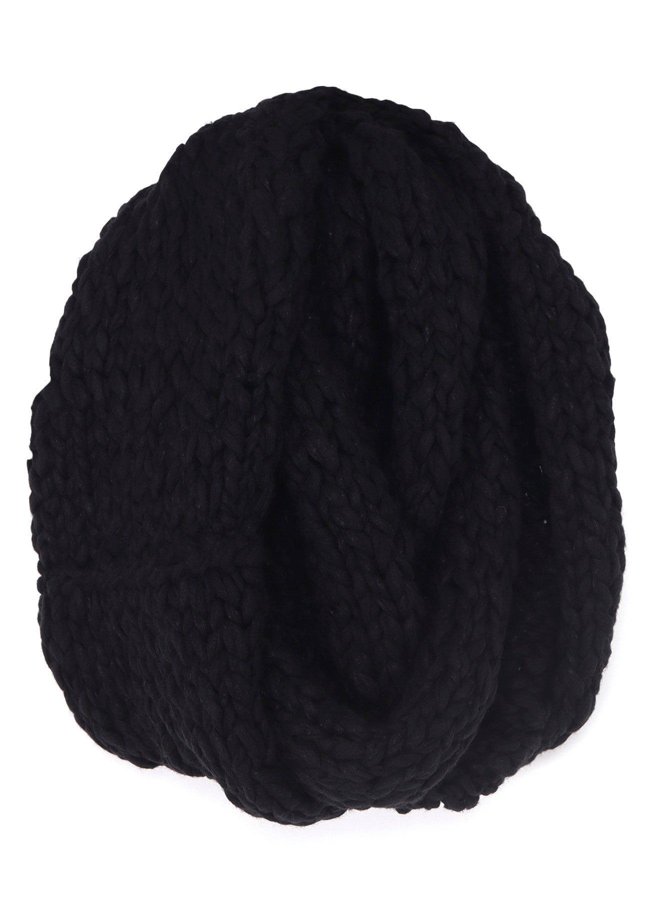 HAND-WOVEN SLABS/W KNIT SNOOD