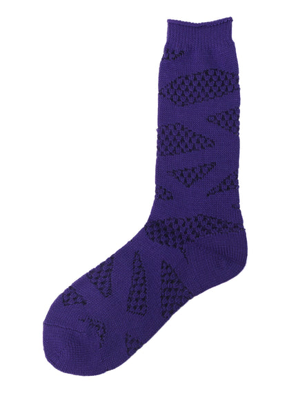 RIB W MONOFILAMENT LINE SOCKS