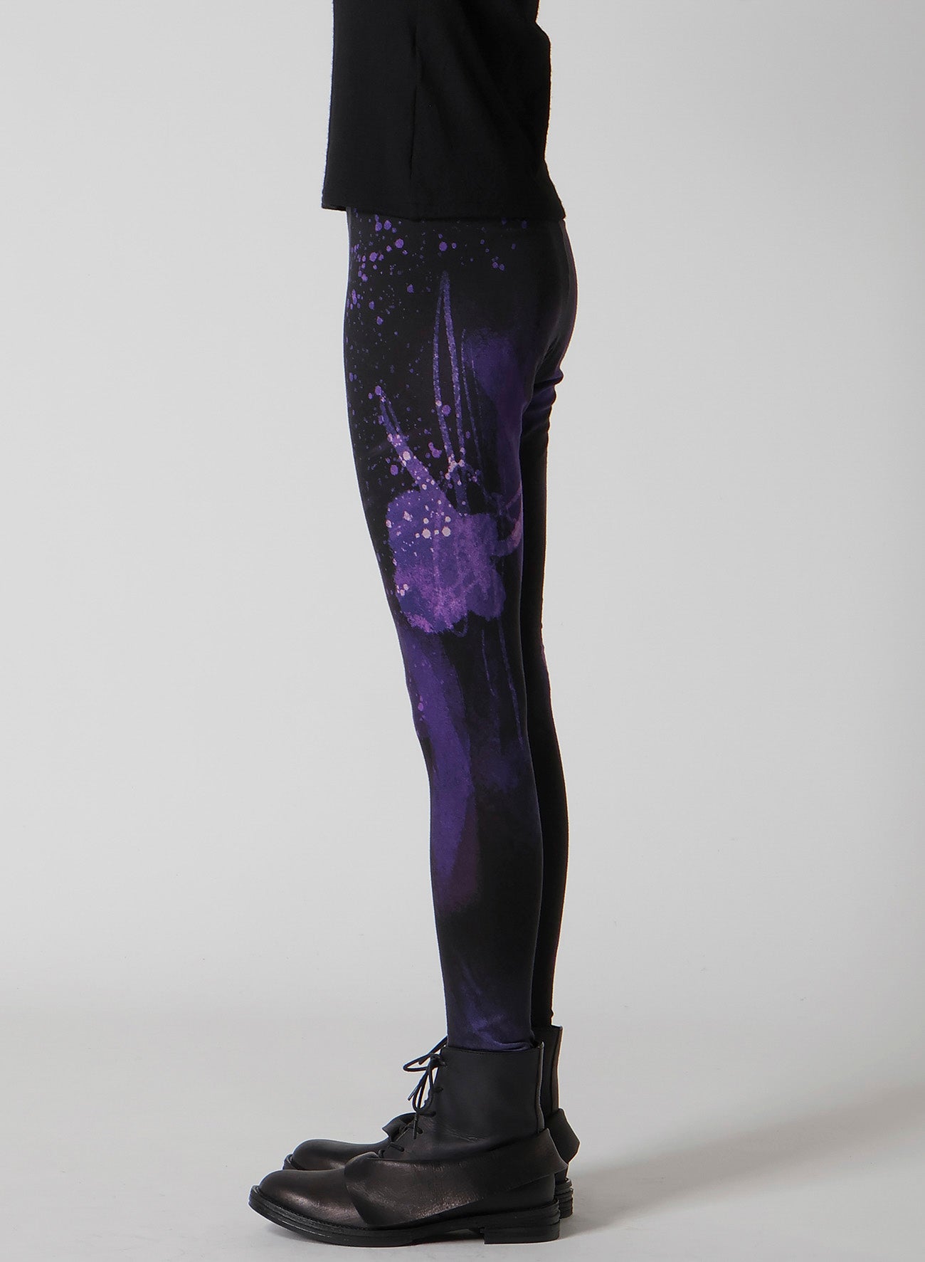 PURPLE B PATTERN BASIC LEGGINGS