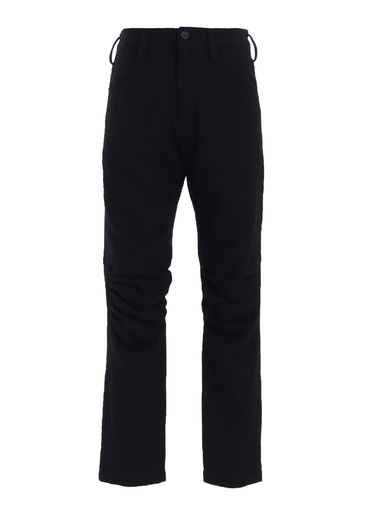 WOOL VIYELLA GATHERED KNEE PANTS