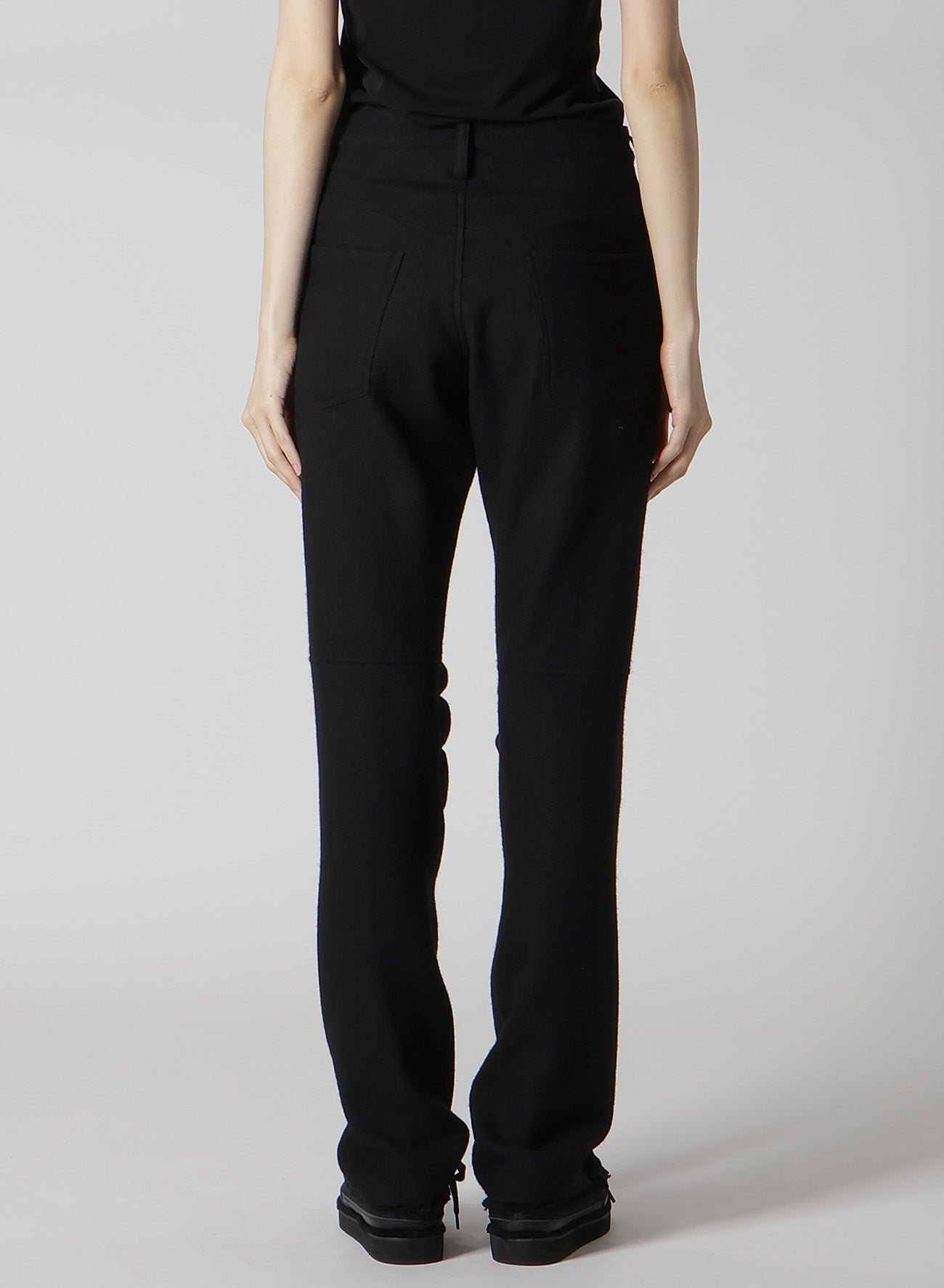 WOOL VIYELLA GATHERED KNEE PANTS