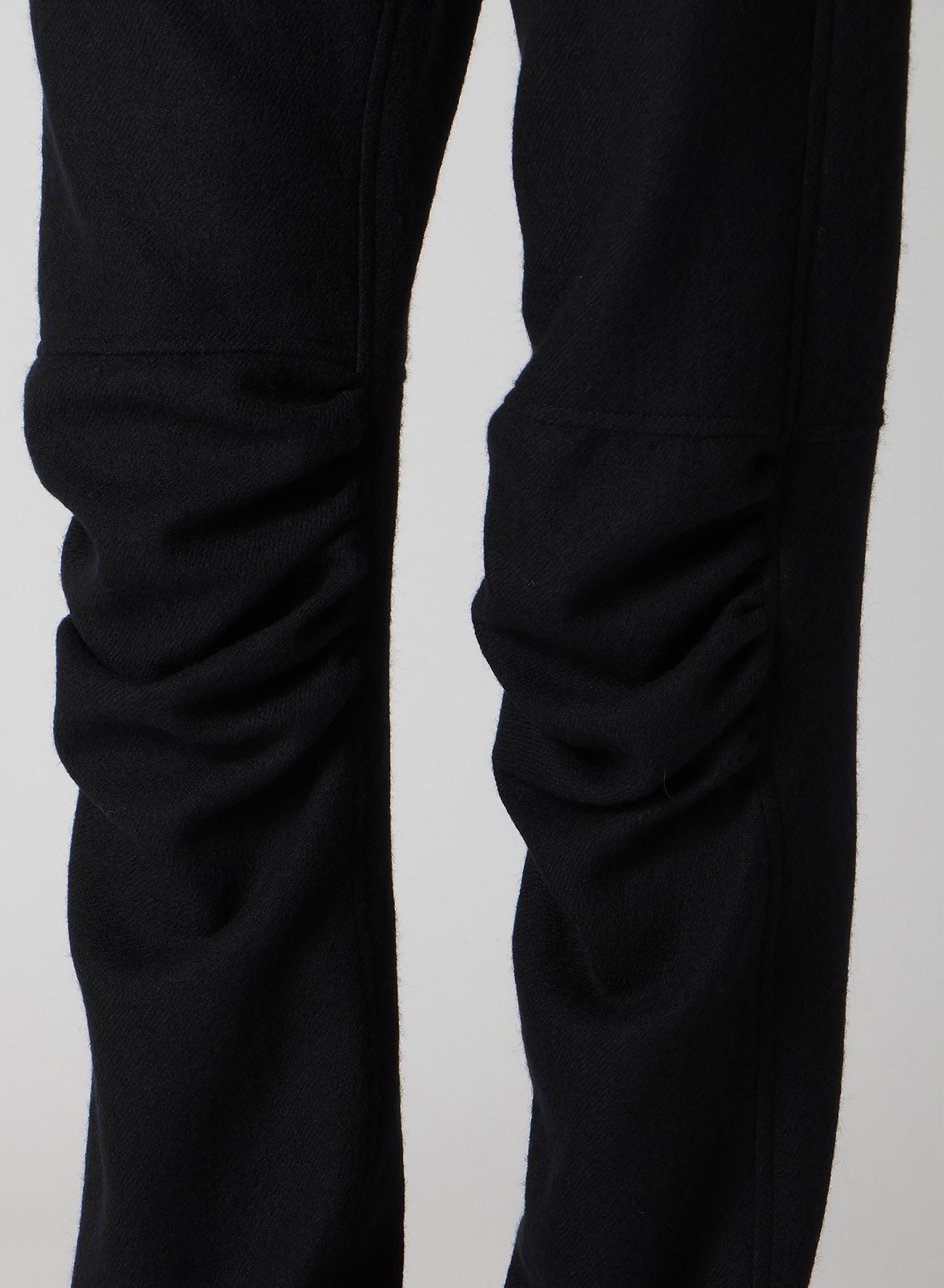 WOOL VIYELLA GATHERED KNEE PANTS