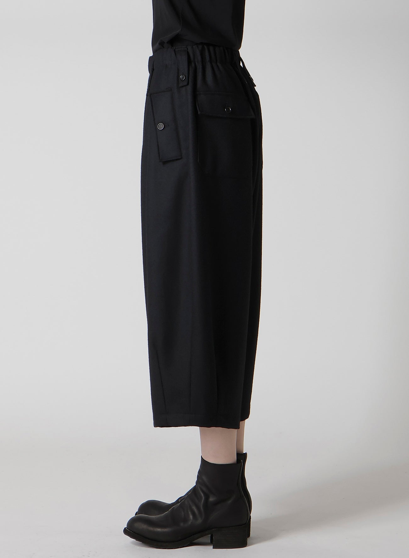 W/SAXONY FLAP D WIDE PANTS