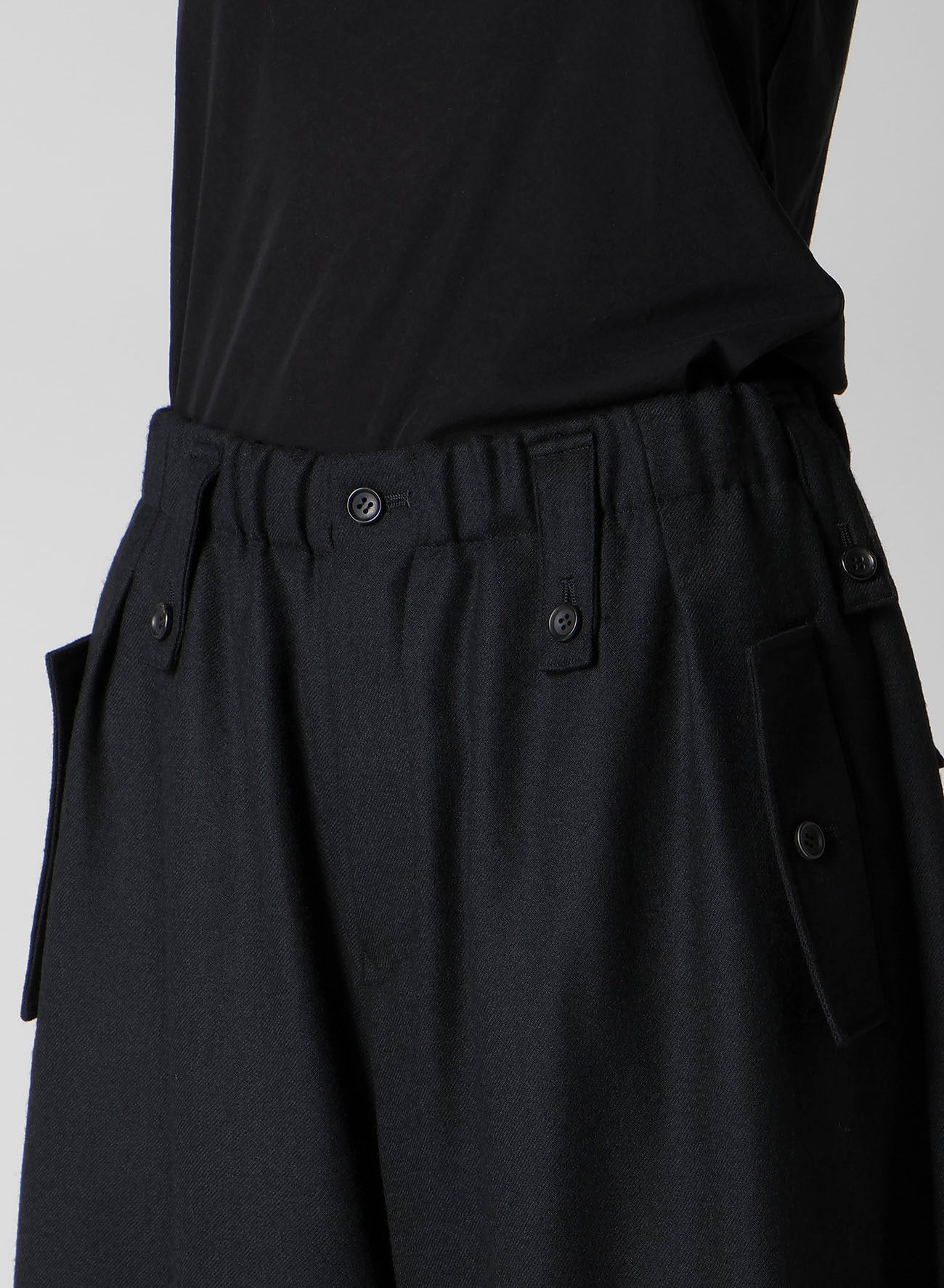 W/SAXONY FLAP D WIDE PANTS