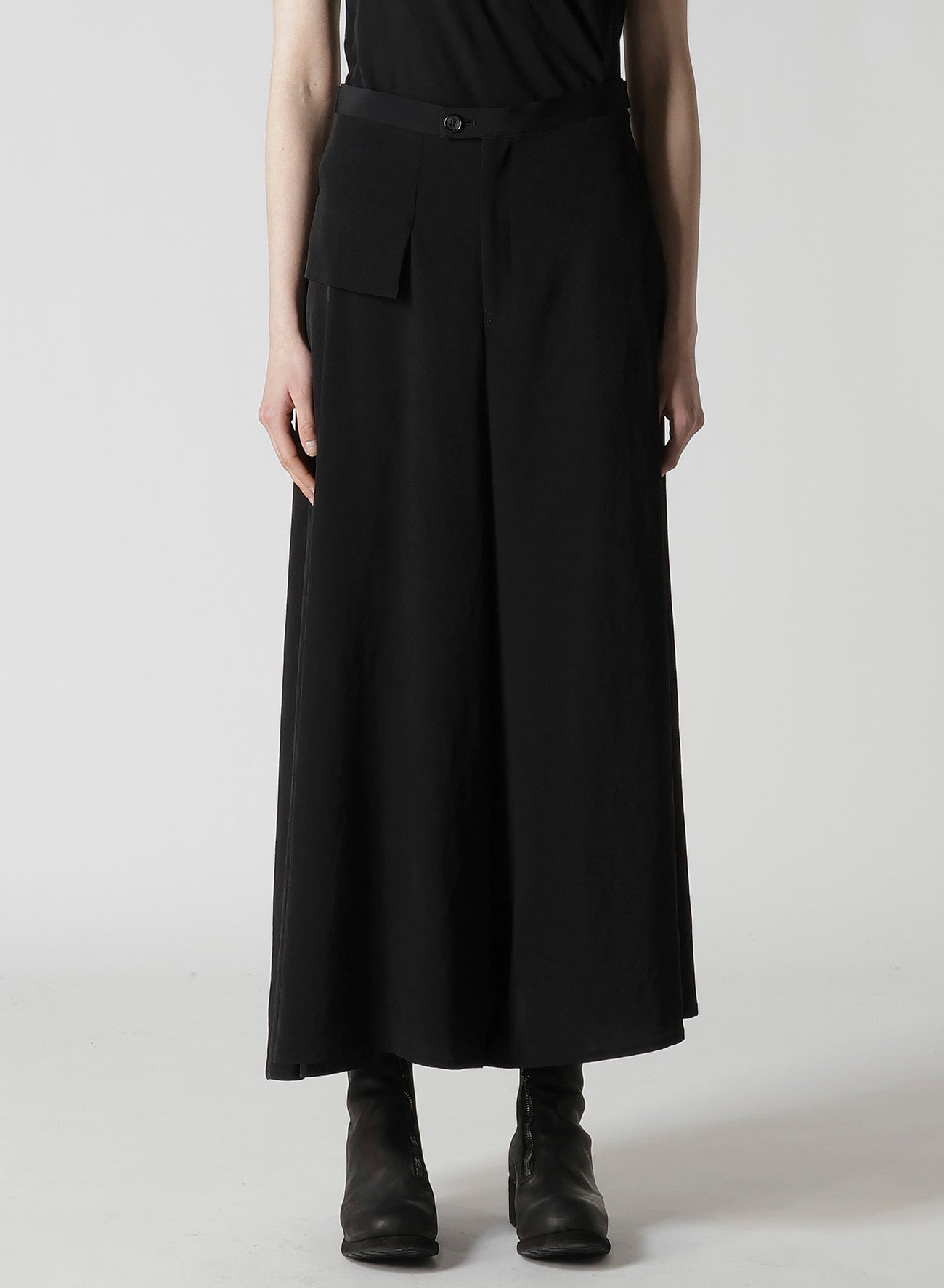 TA/PE CREPE DE CHINE FLARE PANTS