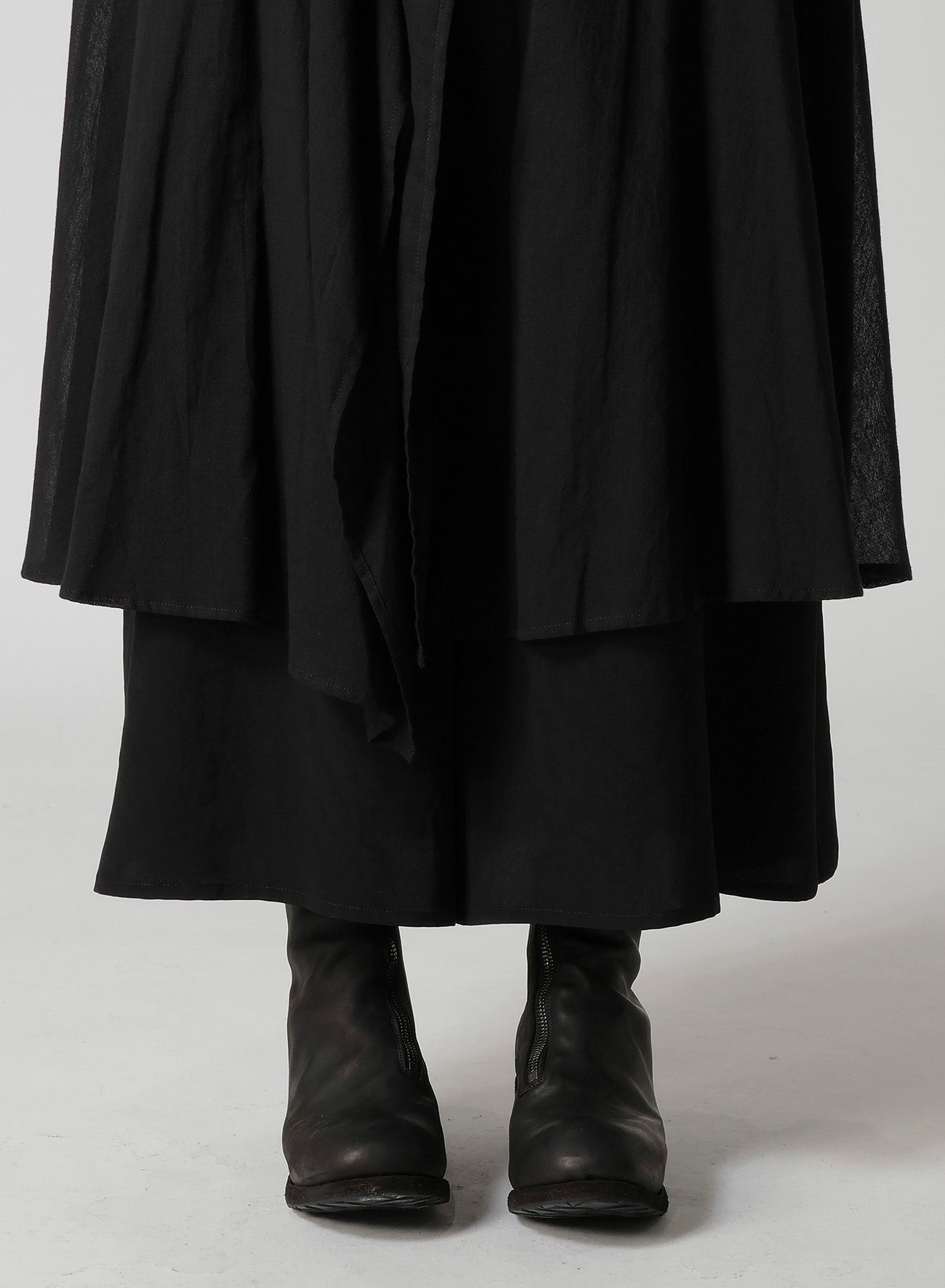 TA/PE CREPE DE CHINE 2 LAYERED FLARE PANTS